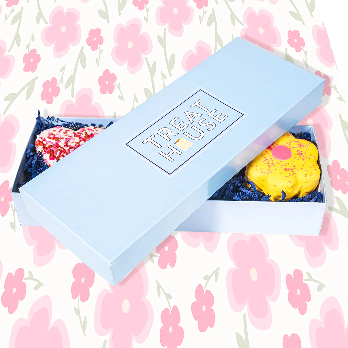 Hand-Dipped Jumbo Mother's Day Rice Krispie Treats - 4 Pack by Treat House - Alternate image 1