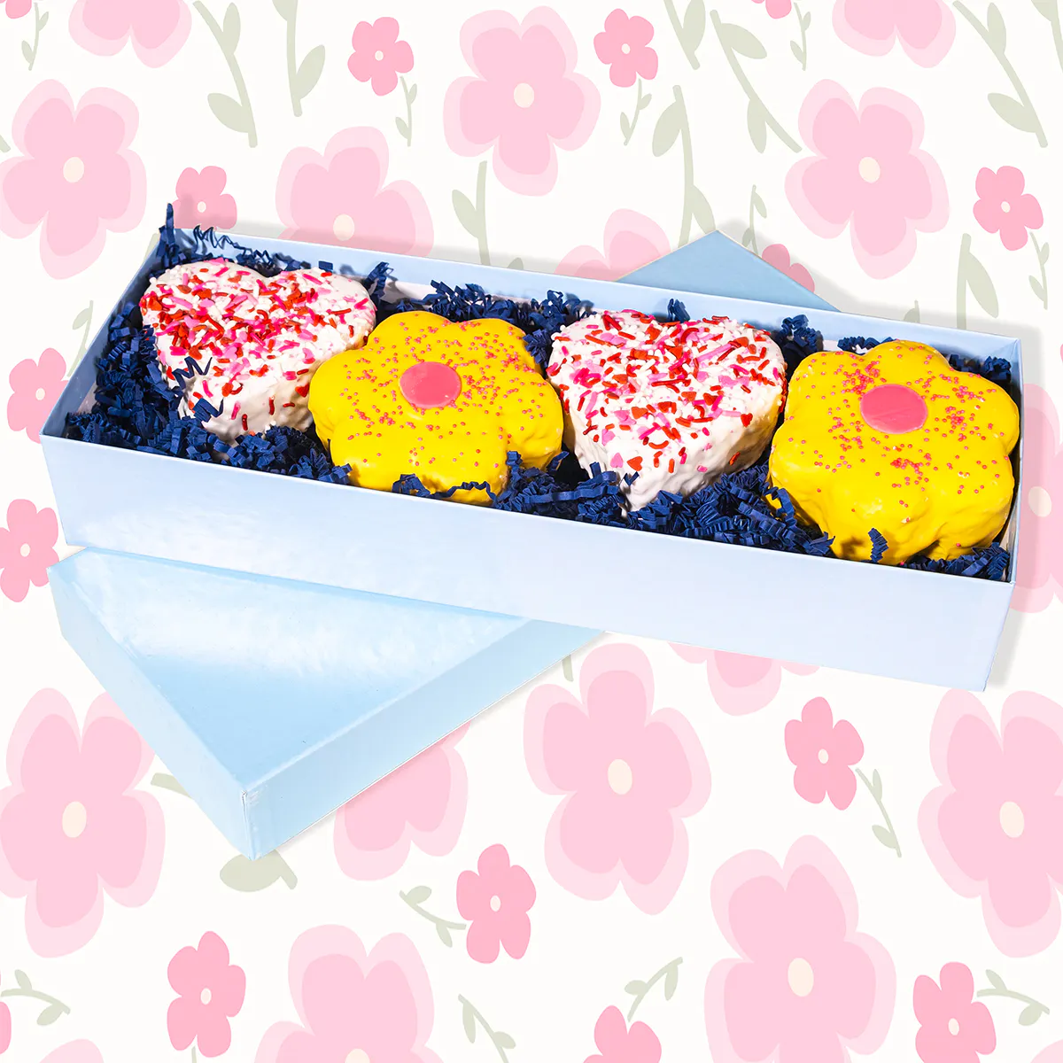 Hand-Dipped Jumbo Mother's Day Rice Krispie Treats - 4 Pack by Treat House