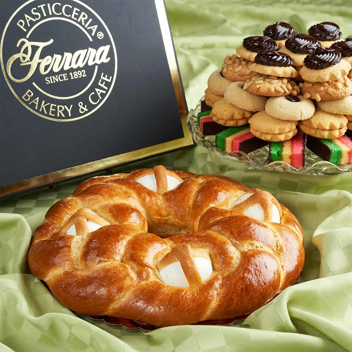 2 lb Italian Cookie Tray + Casatella Combo by Ferrara Bakery