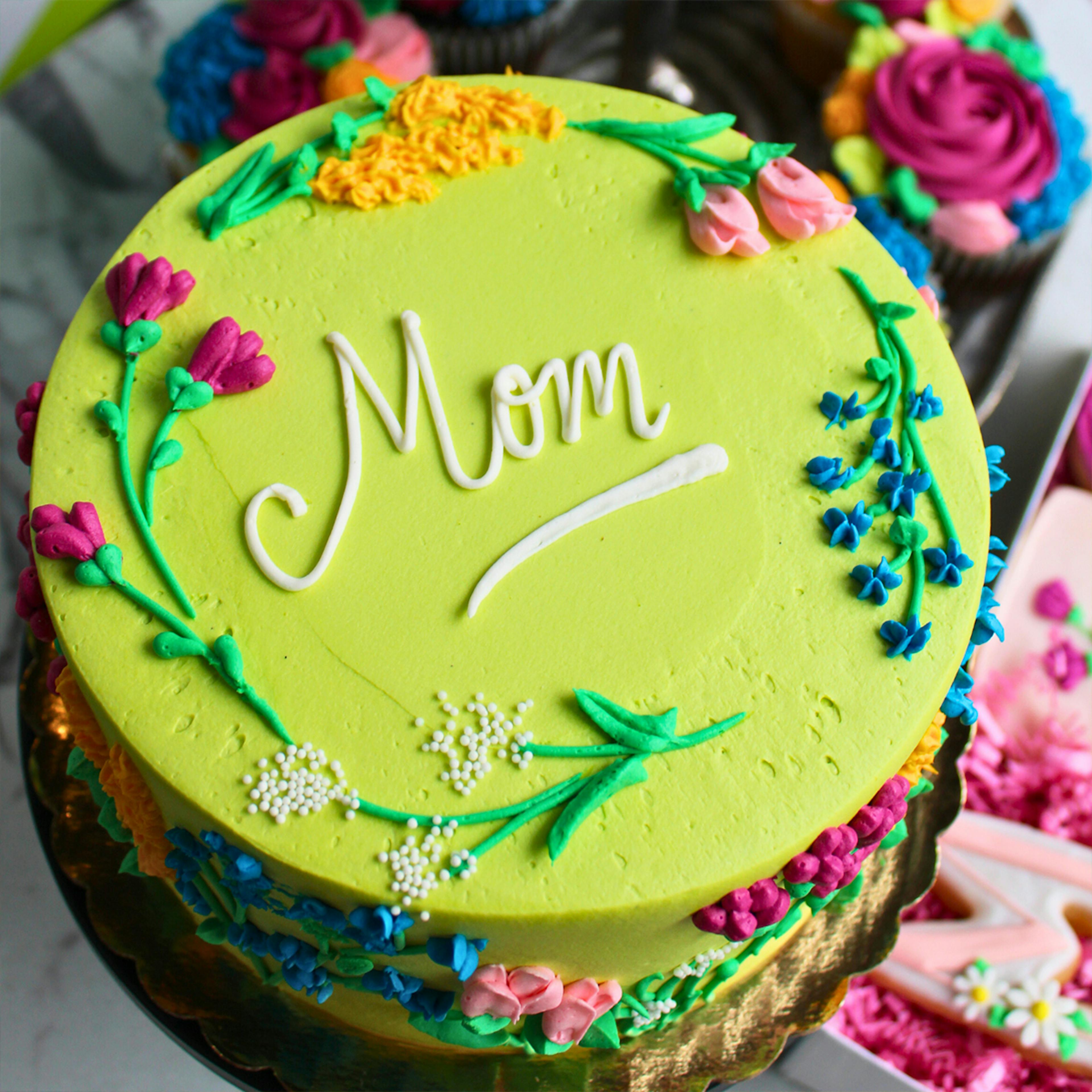 Mother's Day "Sweet Affection" Lemon Sponge Cake - 8" by The Goddess and Grocer