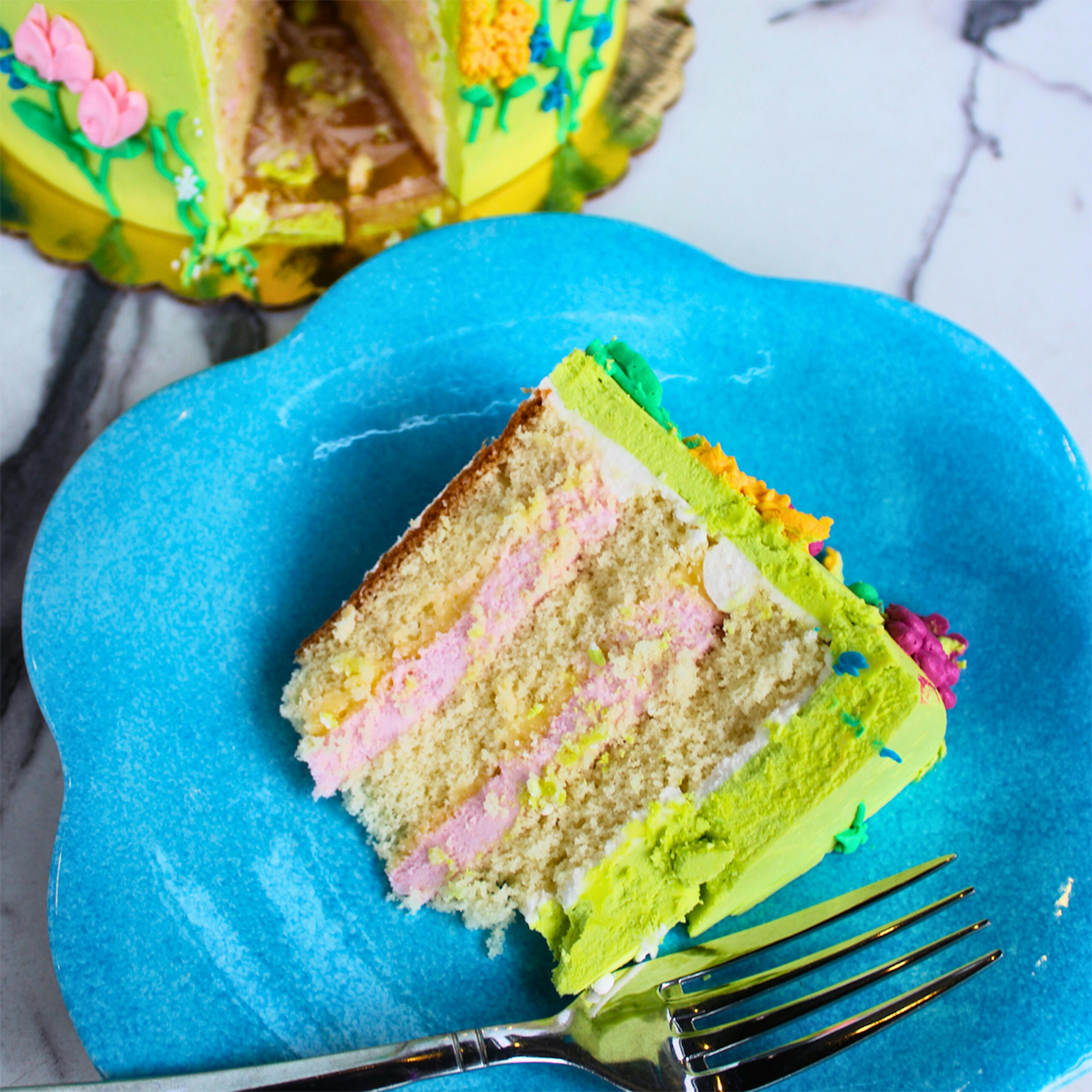 Mother's Day "Sweet Affection" Lemon Sponge Cake - 8" by The Goddess and Grocer - Alternate image 3