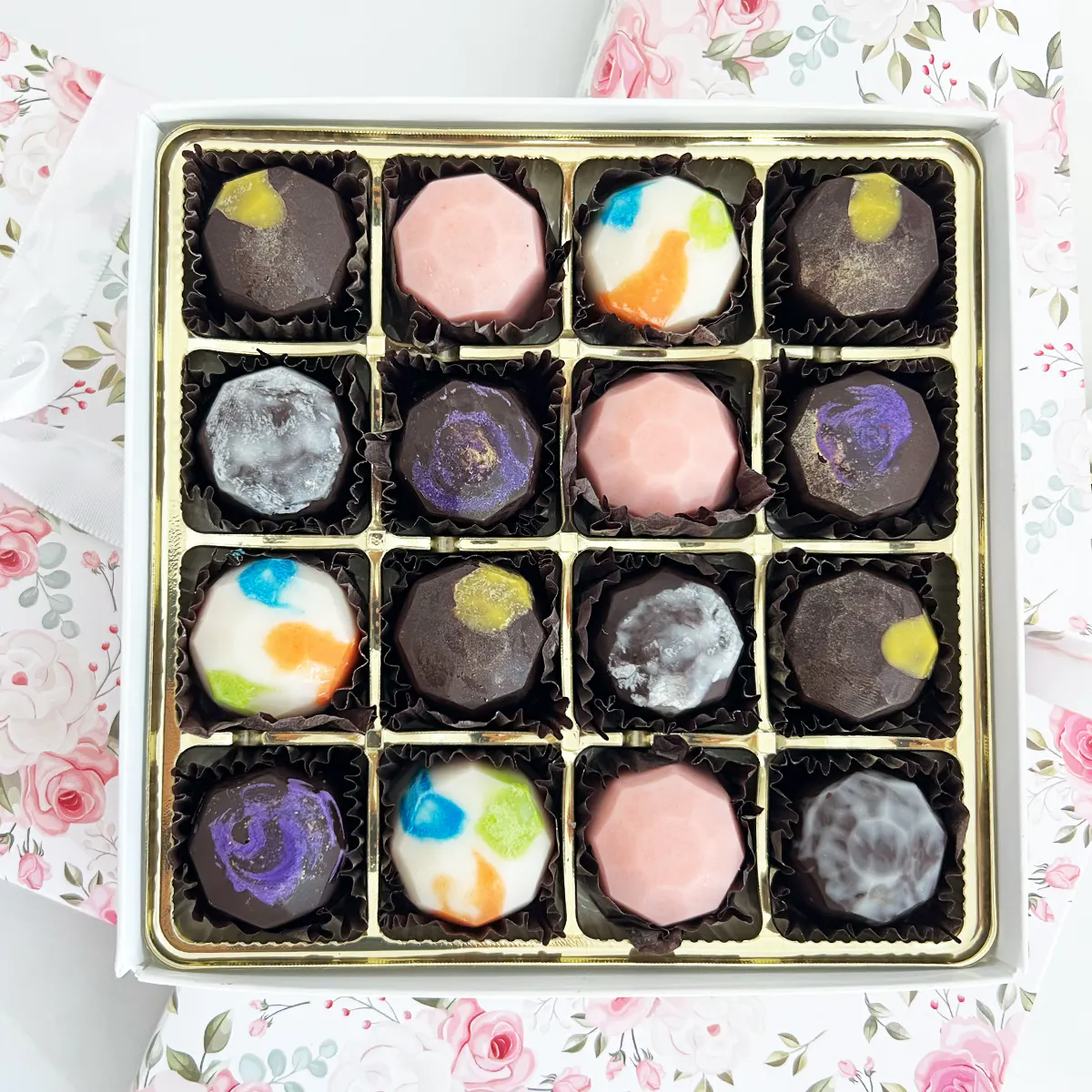 Mother's Day Assorted Cake Truffles - 16 Pieces by Mini Melanie - Alternate image 1