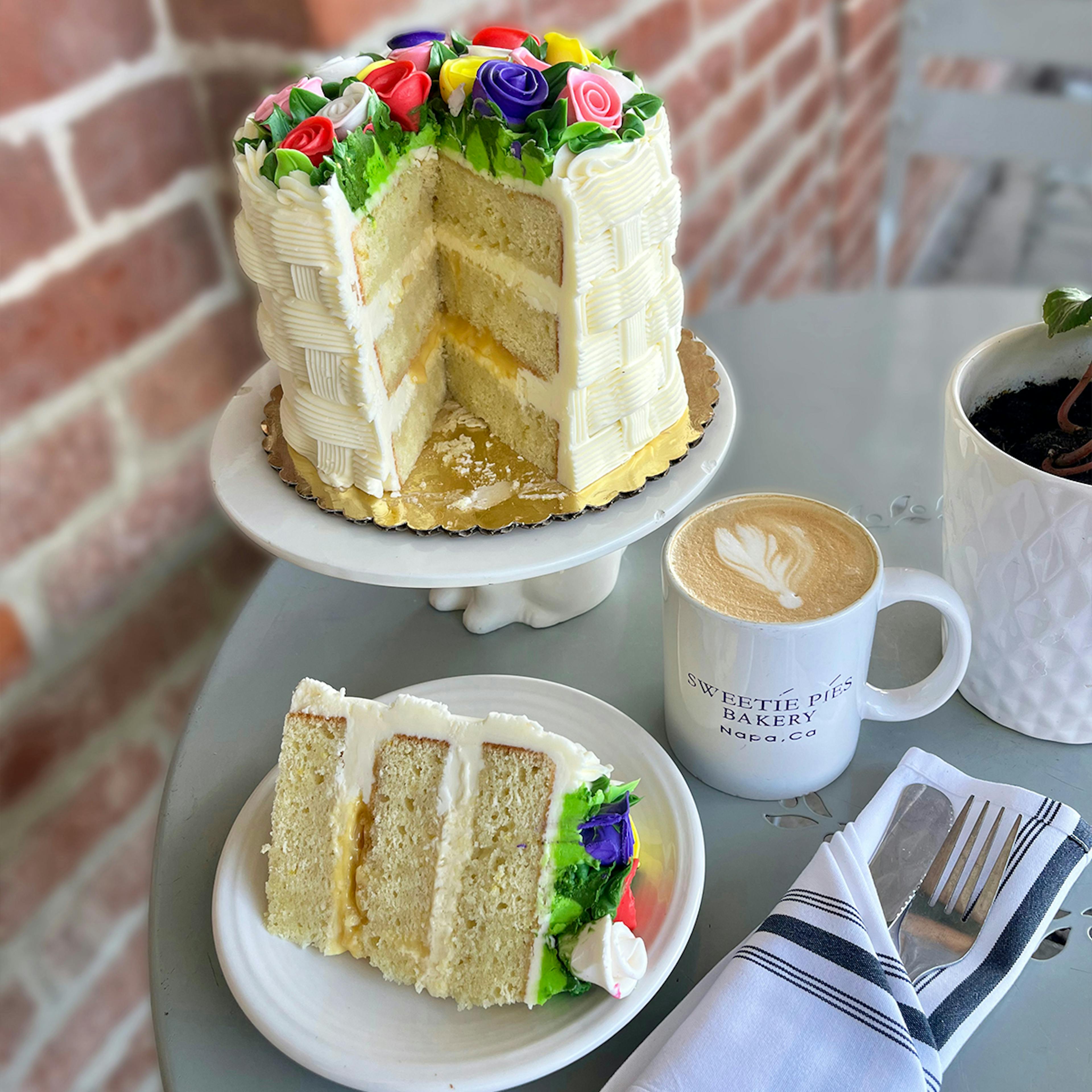 Mother's Day Lemon Basket Cake by Sweetie Pies Bakery - Alternate image 2