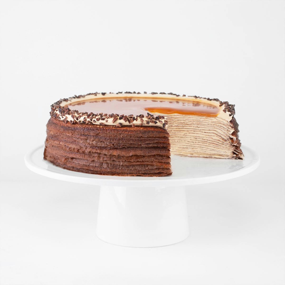 Salted Caramel Mille Crêpes Cake by Lady M Confections
