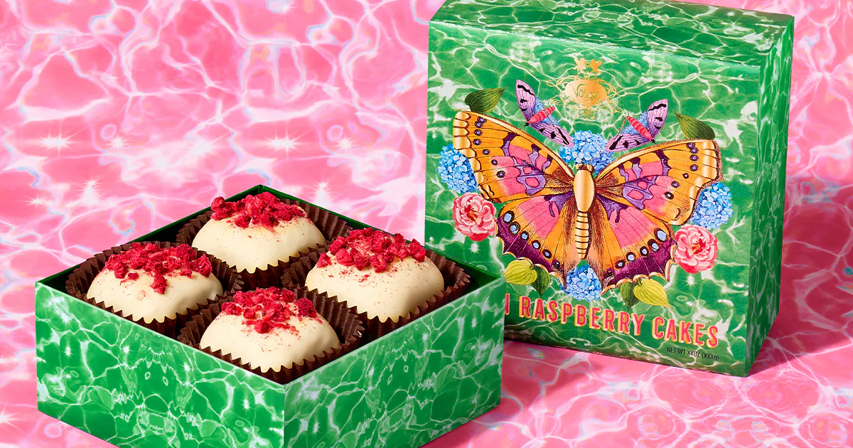 Mother's Day Lemon Raspberry Mini-Cakes by Vosges Haut-Chocolat | Goldbelly