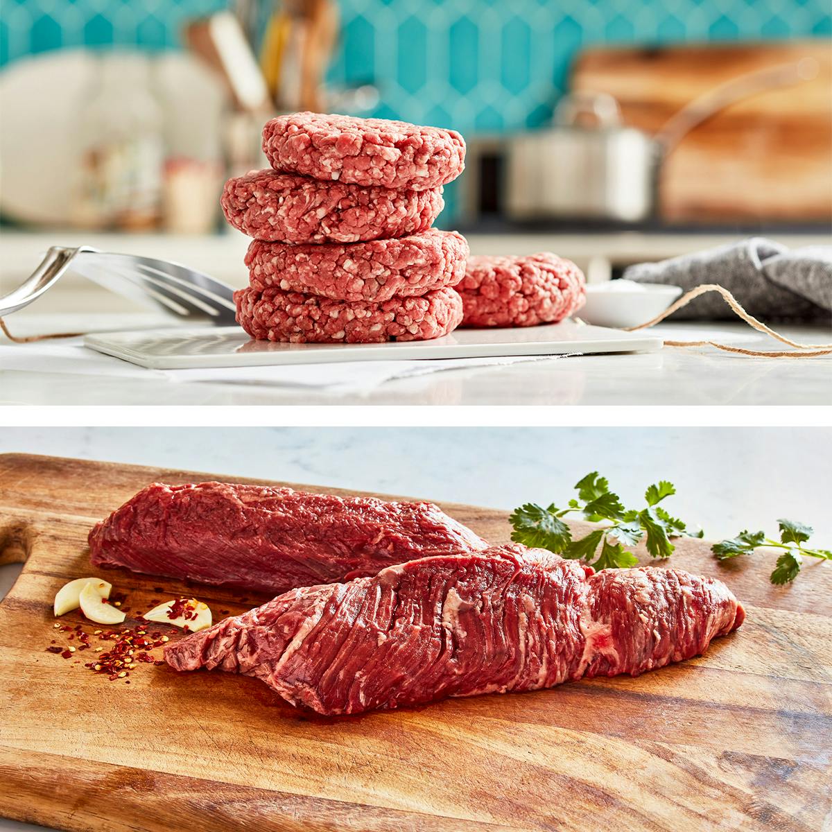 Steak & Burger Combo - 4 Pack by Flannery Beef