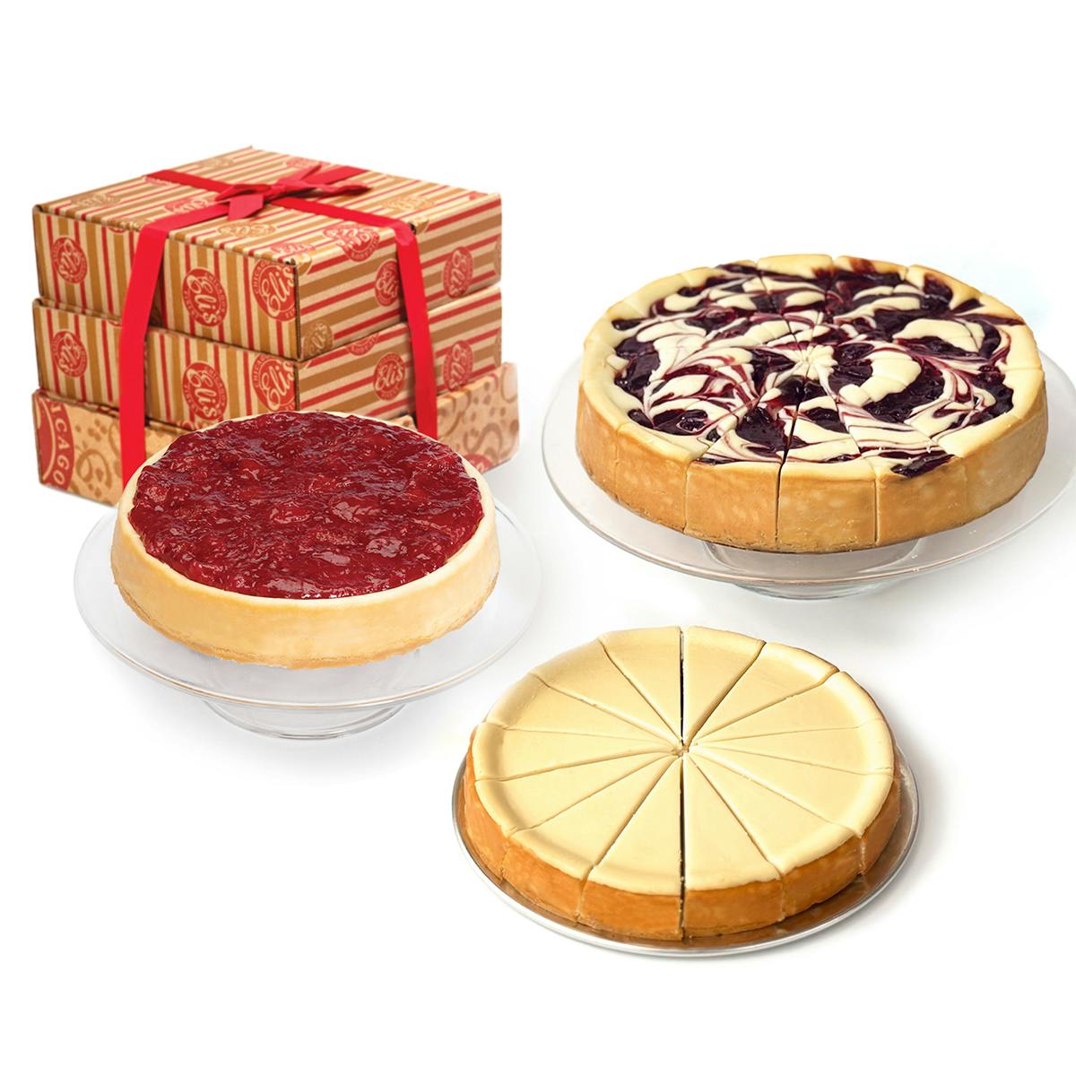 Red, White, & Blue Tower of Cheesecake by Eli's Cheesecake Company