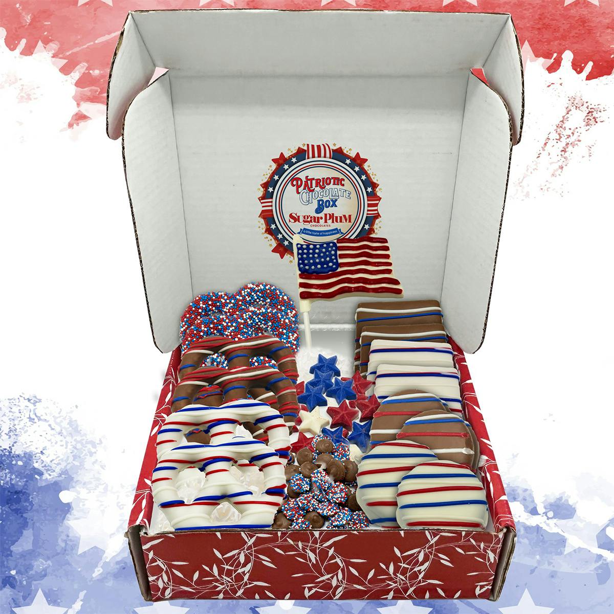 Patriotic Chocolate Box by Sugar Plum