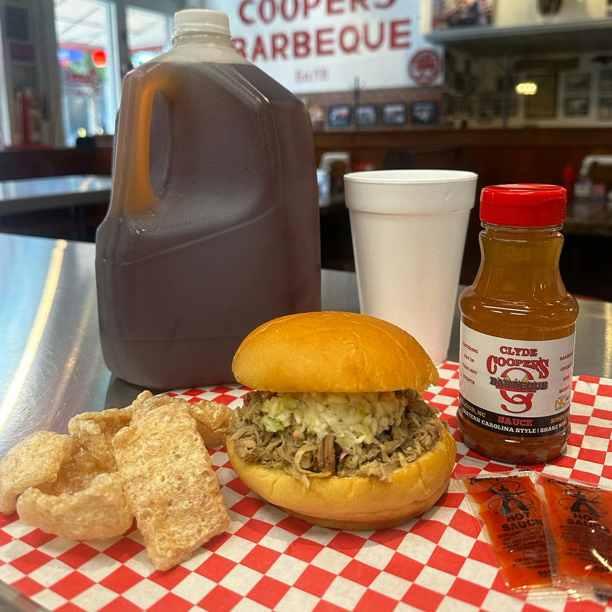 Signature ﻿Chopped BBQ Pork Sandwich Kit + Sides for 12 by Clyde Cooper's Barbeque