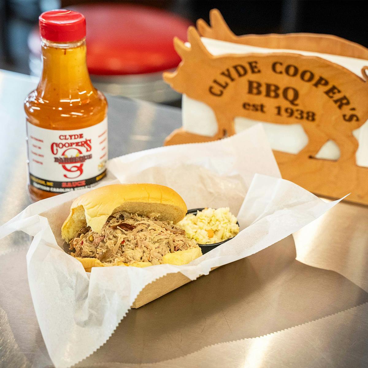 Signature ﻿Chopped BBQ Pork Sandwich Kit + Sides for 12 by Clyde Cooper's Barbeque - Alternate image 1