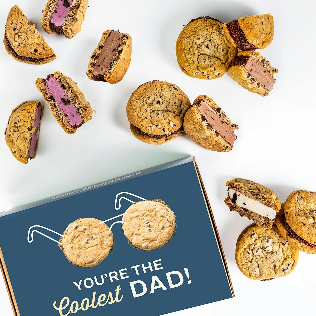 Father's Day “Chip Wheelies” Ice Cream Sandwiches - 12 Pack by Graeter's Ice Cream - Alternate image 1