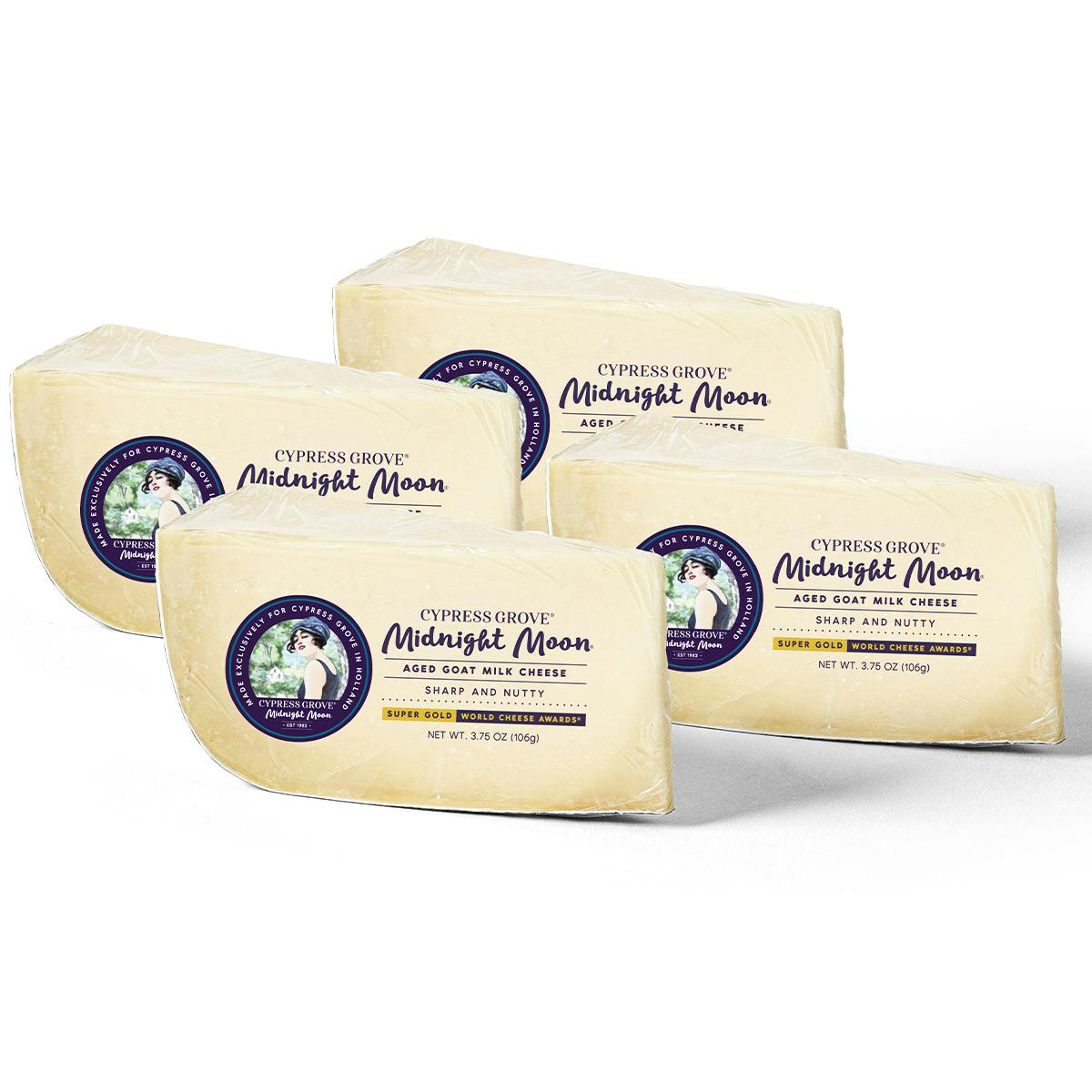 Midnight Moon Cheese Wedges - 4 Pack by Cypress Grove Cheese