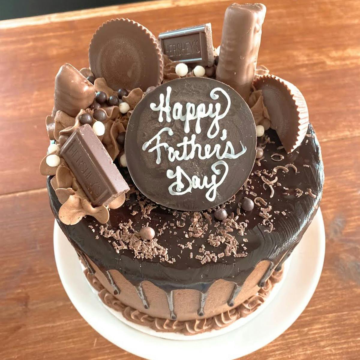 Father's Day Chocolate Passion Layer Cake by Blue Owl Bakery