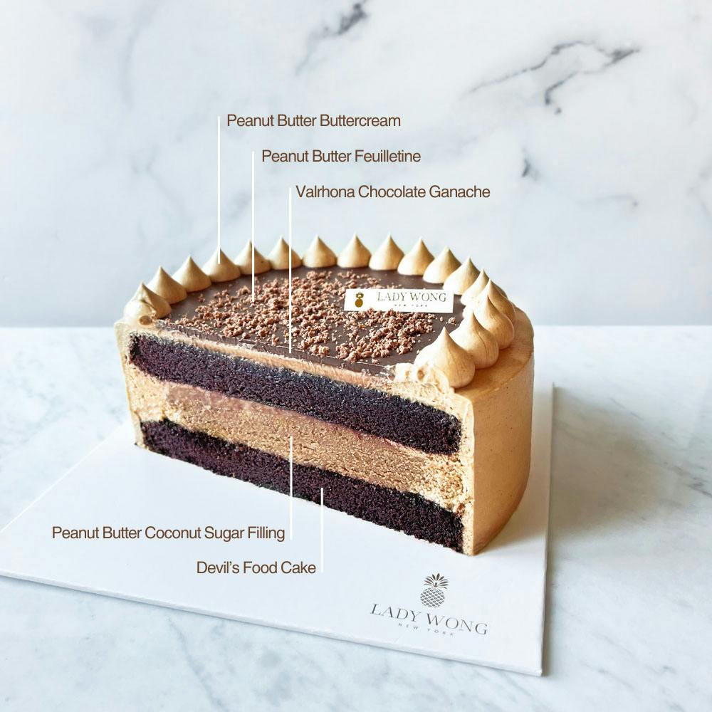 Salted Peanut Butter Chocolate Cake by Lady Wong Patisserie - Alternate image 1