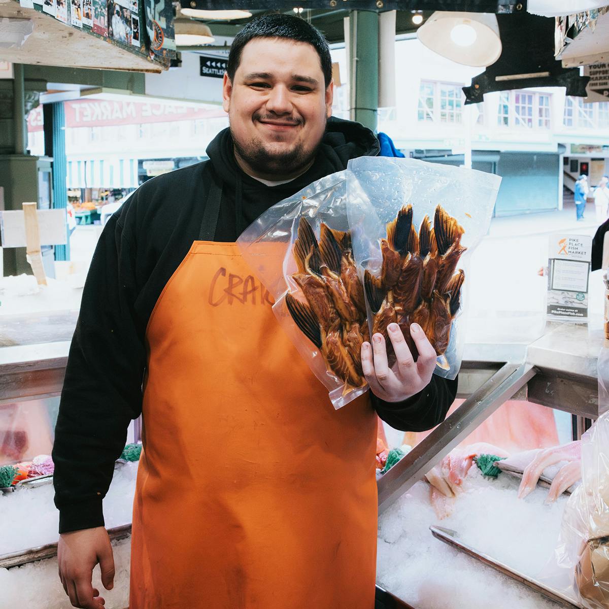 Smoked Fins - King Salmon, Wild, 3/4 lb by Pike Place Fish Market