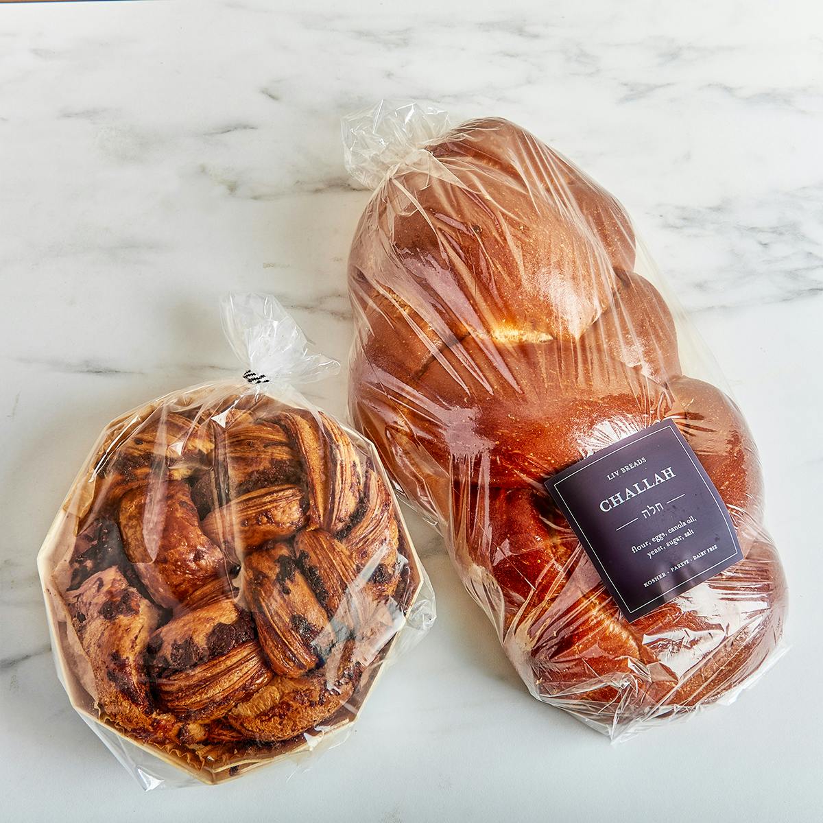 Challah + Round Chocolate Babka Best Seller - 2 Pack by Liv Breads - Alternate image 2