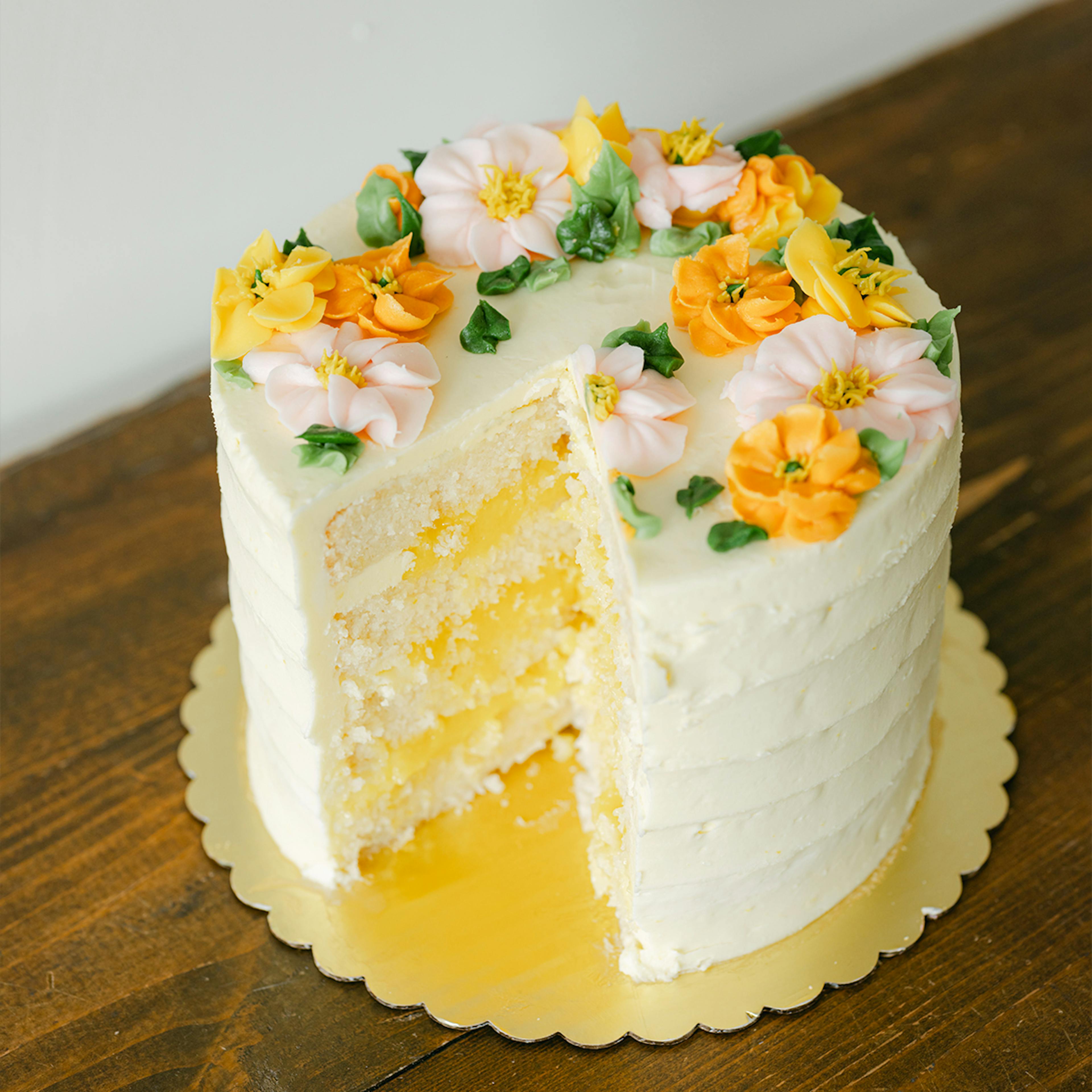 Mother's Day Handcrafted Lemon Cake by Elle's Belles Bakery - Alternate image 4