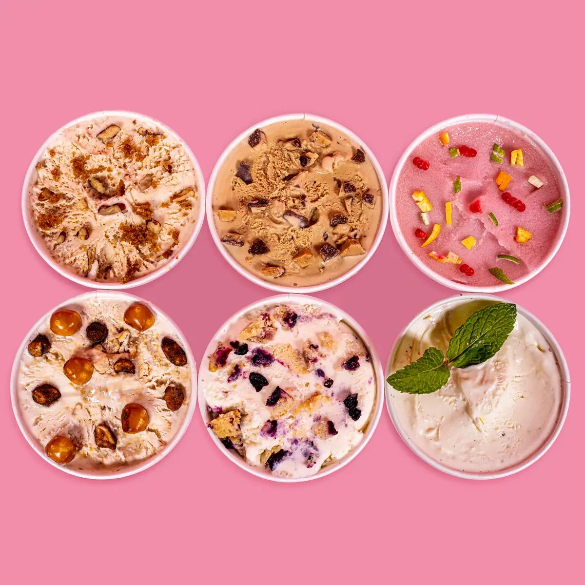 Derby Ice Cream Collection - 6 Pints by The Comfy Cow