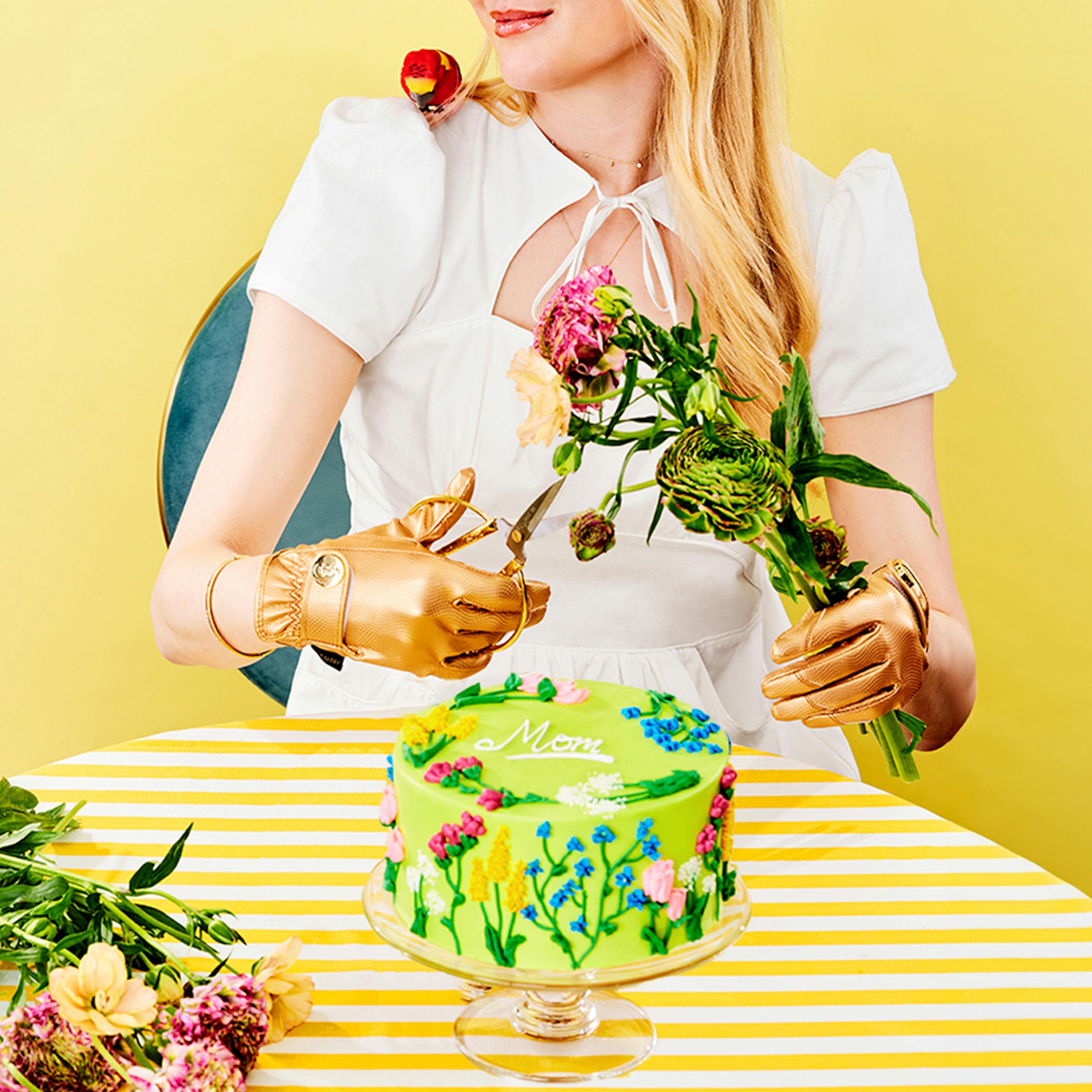 Mother's Day "Sweet Affection" Lemon Sponge Cake - 8" by The Goddess and Grocer - Alternate image 1