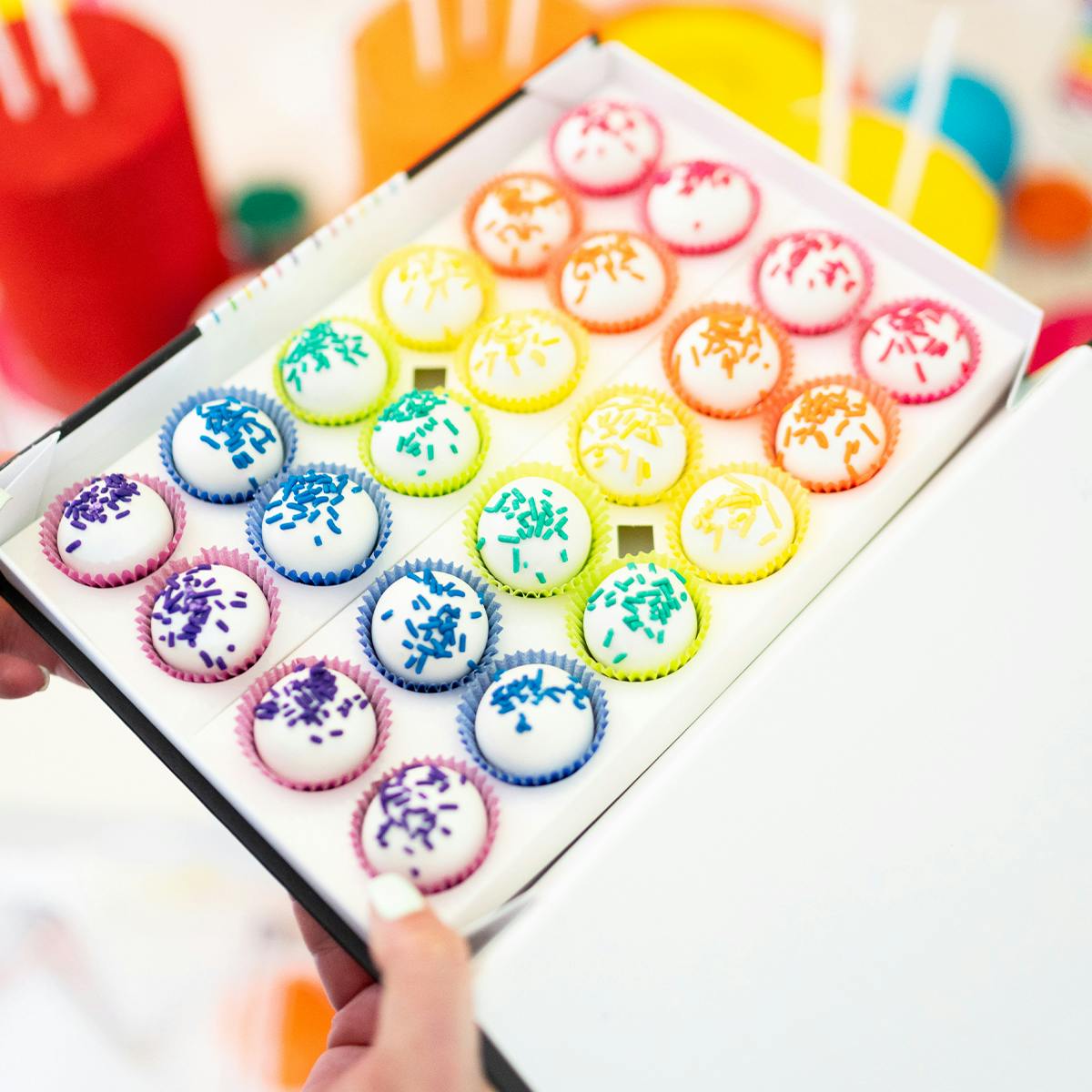 Rainbow Birthday Cake Balls by Flour Shop - Alternate image 3