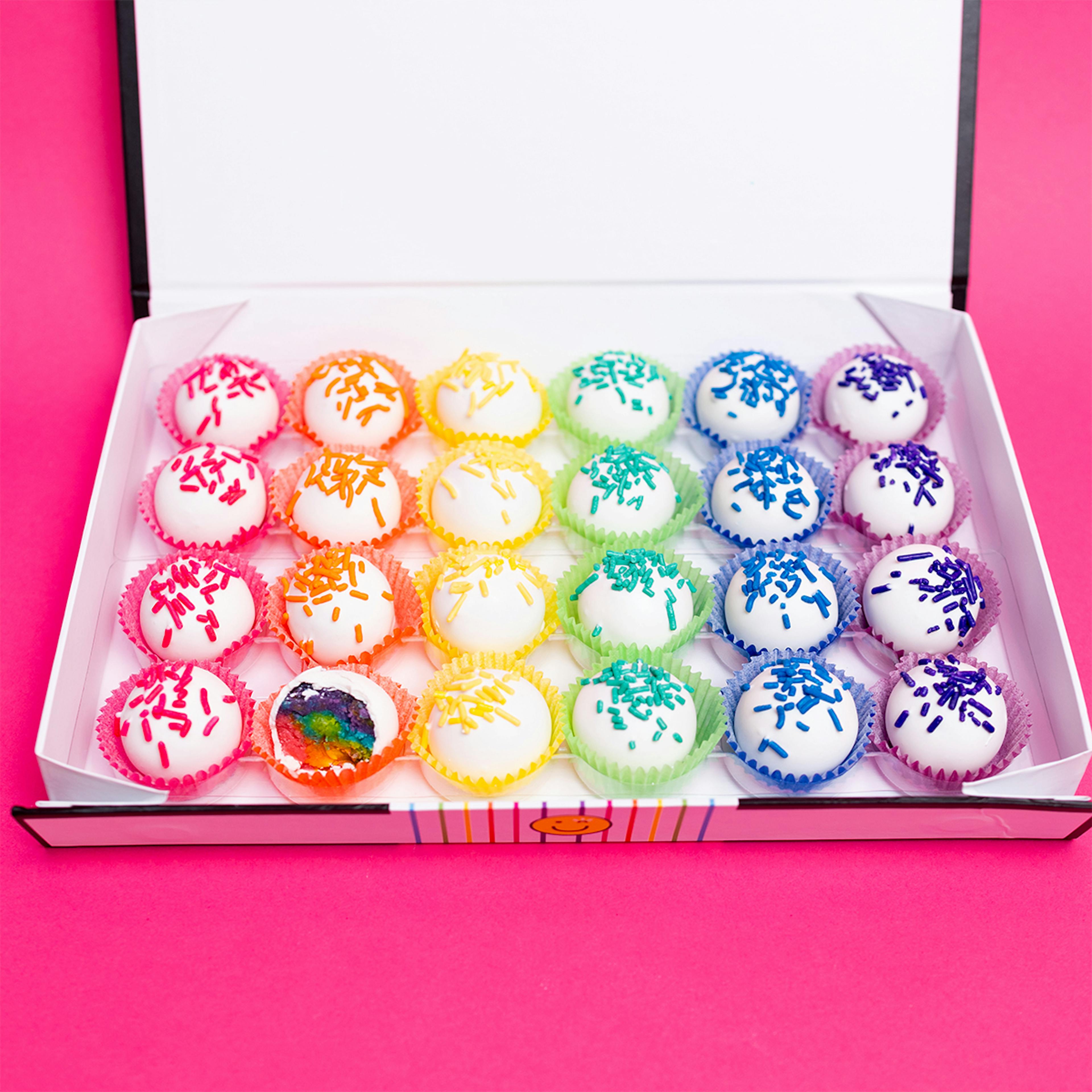 Rainbow Birthday Cake Balls by Flour Shop - Alternate image 1