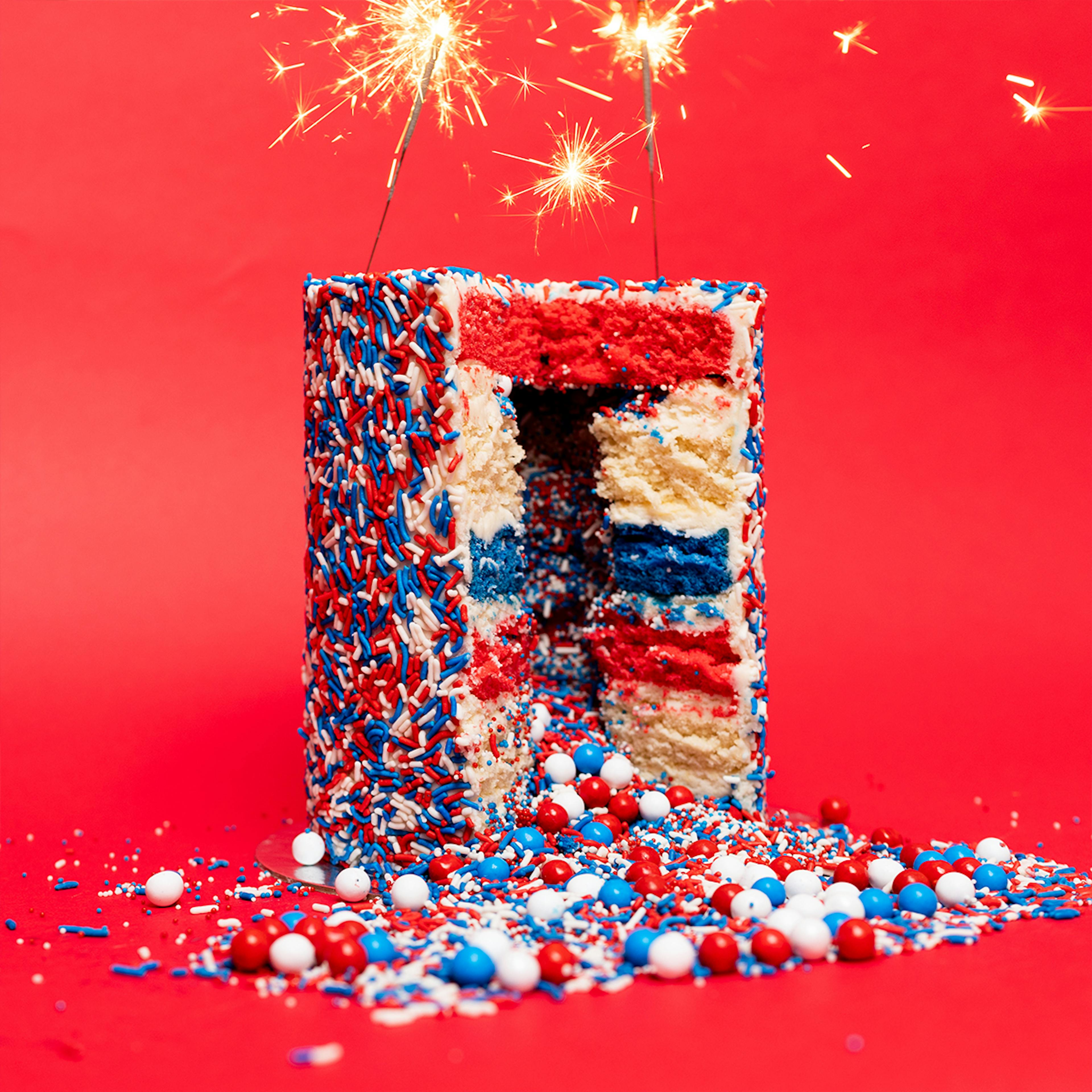 Patriotic Explosion® Cake by Flour Shop