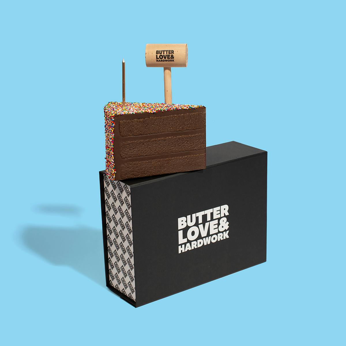 Breakable Chocolate "Birthday Cake" Gift Box by BUTTERLOVEANDHARDWORK