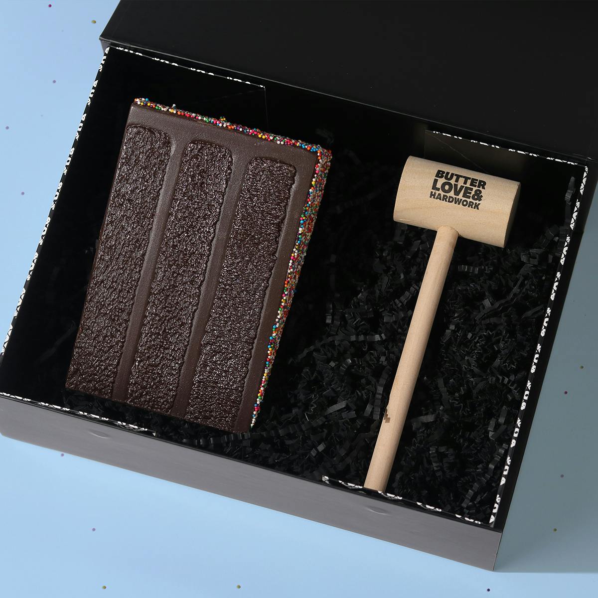 Breakable Chocolate "Birthday Cake" Gift Box by BUTTERLOVEANDHARDWORK - Alternate image 6