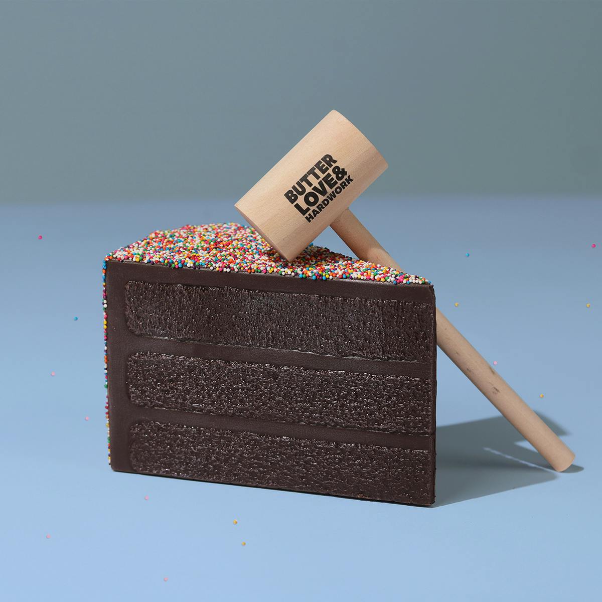 Breakable Chocolate "Birthday Cake" Gift Box by BUTTERLOVEANDHARDWORK - Alternate image 4