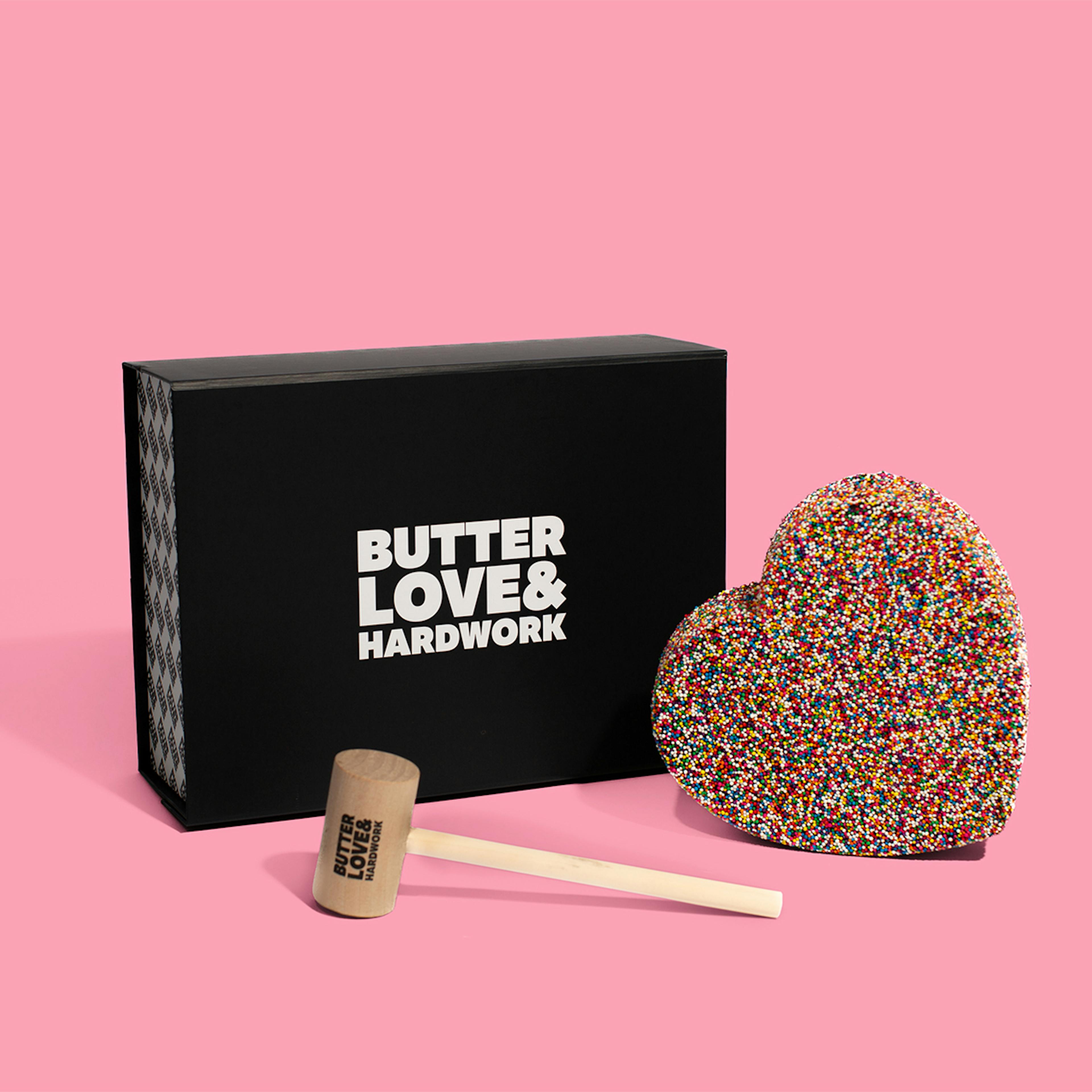 Breakable Chocolate Rainbow Heart Gift Box by BUTTERLOVEANDHARDWORK - Alternate image 5