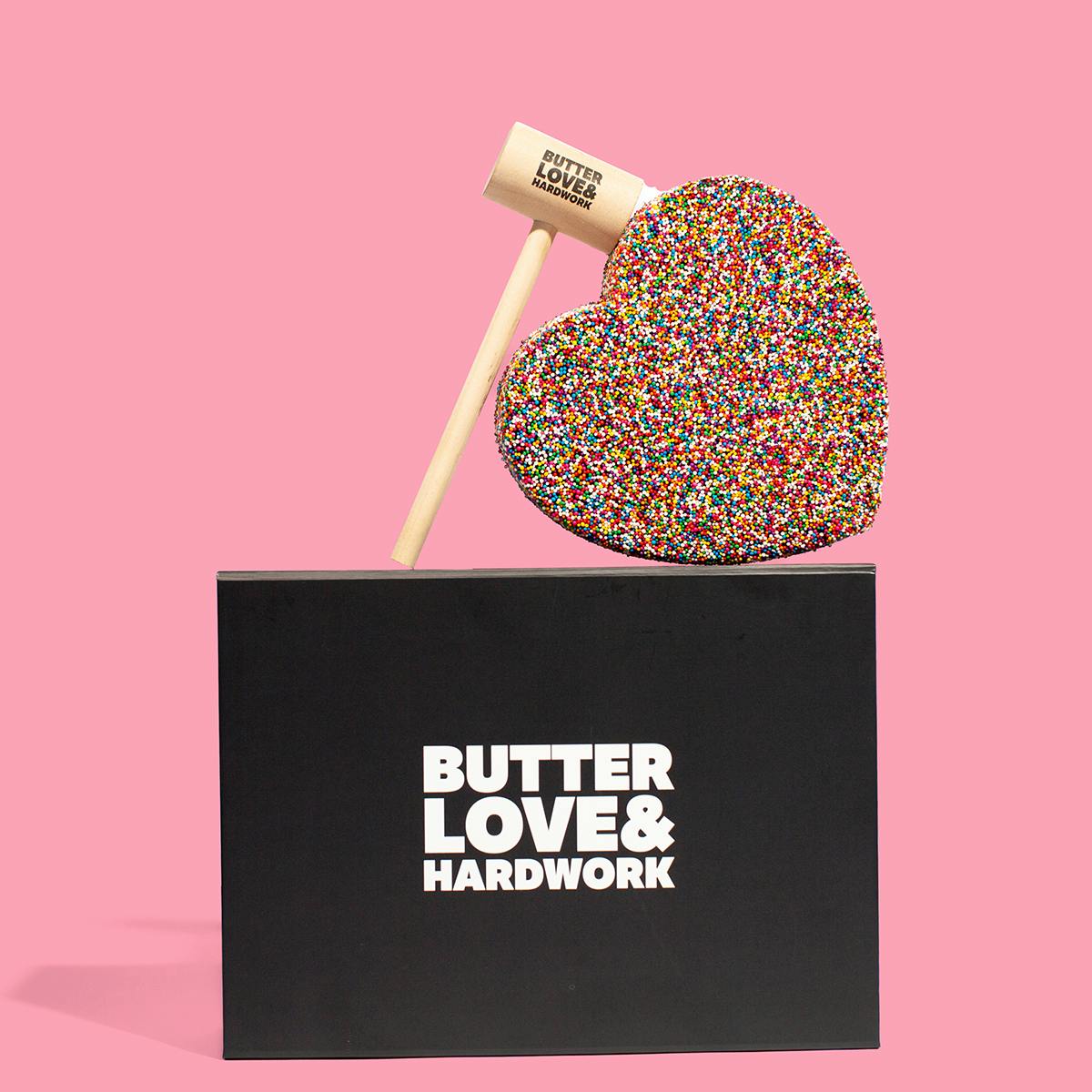 Breakable Chocolate Rainbow Heart Gift Box by BUTTERLOVEANDHARDWORK