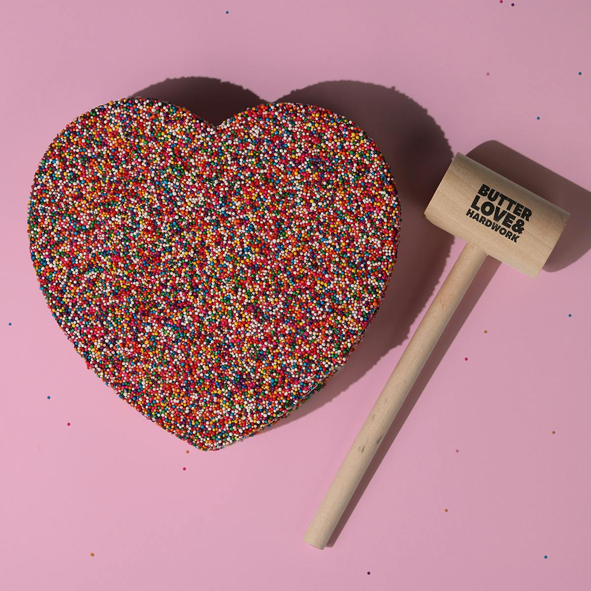 Breakable Chocolate Rainbow Heart Gift Box by BUTTERLOVEANDHARDWORK - Alternate image 4