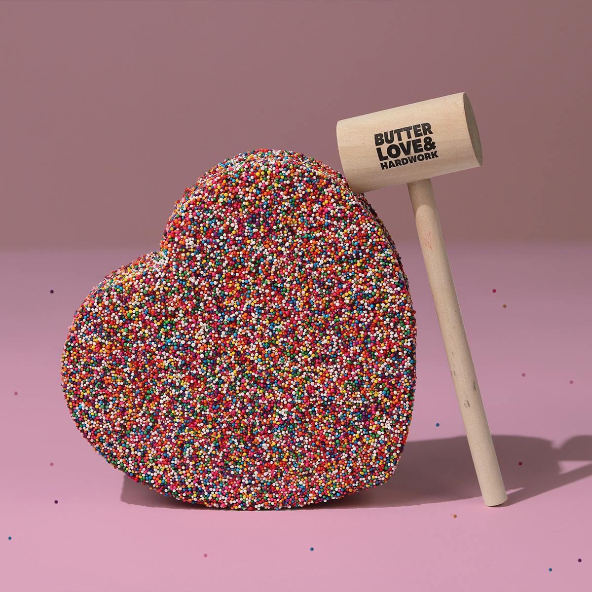 Breakable Chocolate Rainbow Heart Gift Box by BUTTERLOVEANDHARDWORK - Alternate image 2