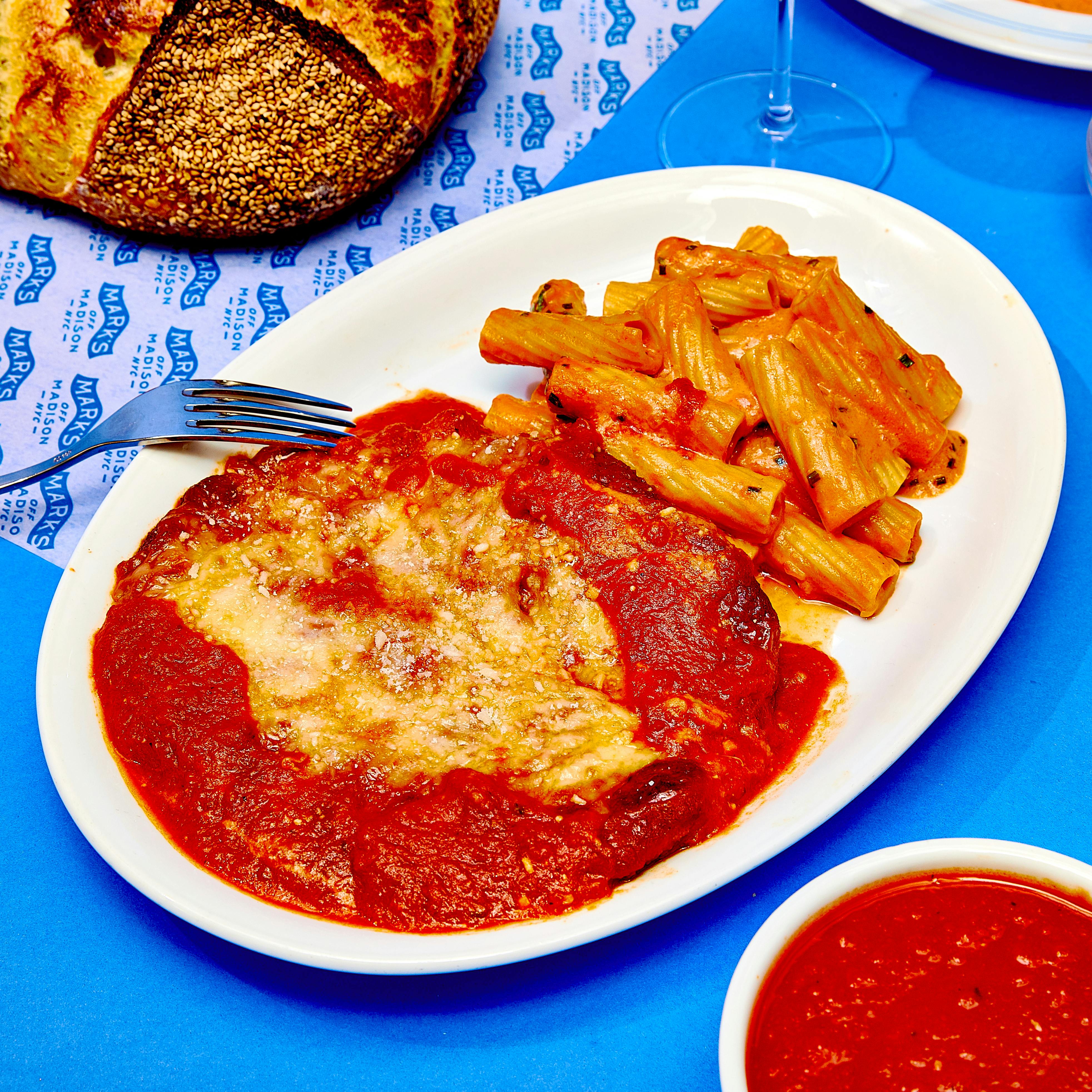 Chicken Parmesan + Rigatoni Pasta for 3-4 by Mark's Off Madison - Alternate image 2