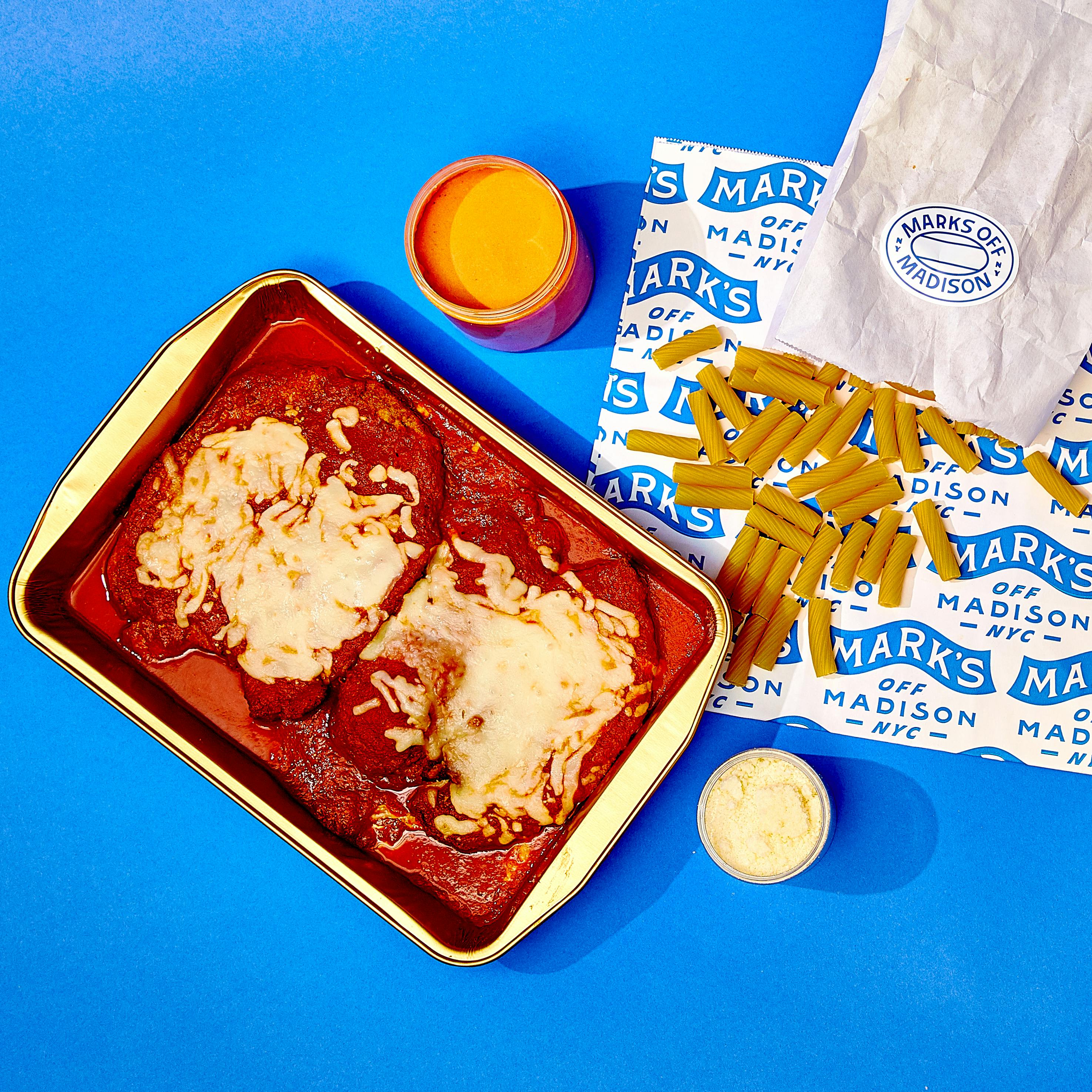 Chicken Parmesan + Rigatoni Pasta for 3-4 by Mark's Off Madison - Alternate image 1