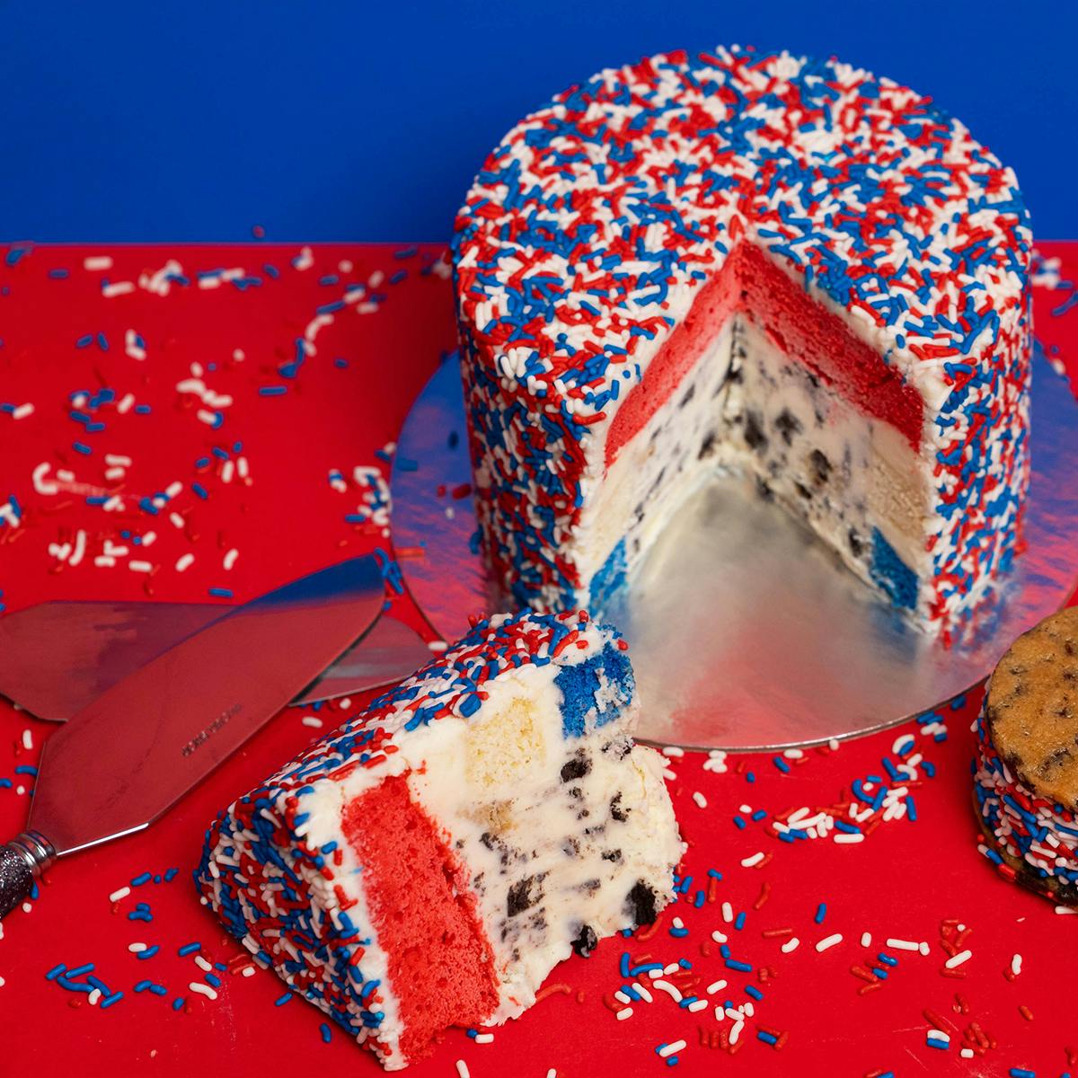 Patriotic Ice Cream Cake by Flour Shop