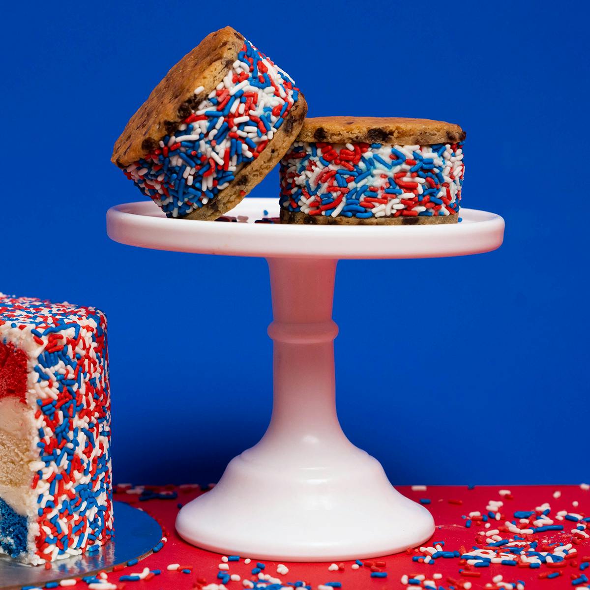 Patriotic Ice Cream Sandwich - 6 Pack by Flour Shop
