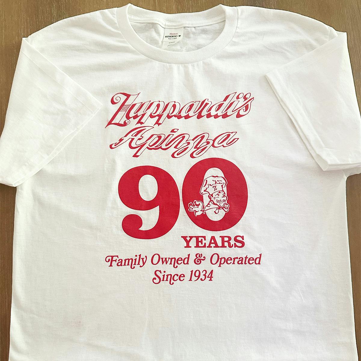 Zuppardi's 90th Anniversary Pizzas + T-Shirt Combo - 6 Pack by Zuppardi's Apizza - Alternate image 1