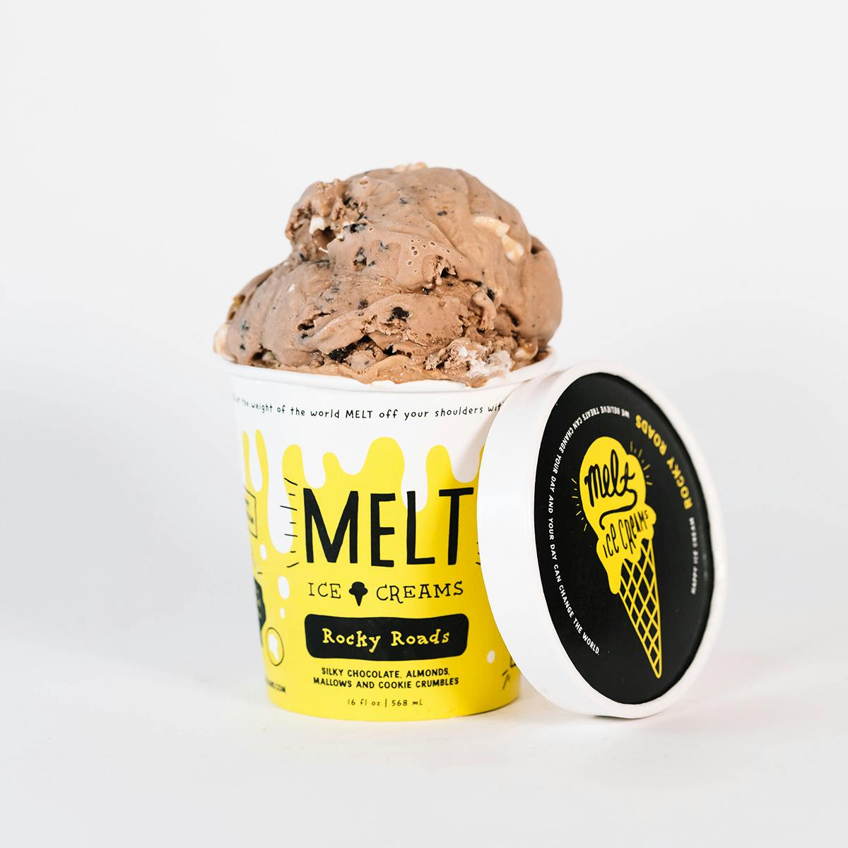 Rocky Roads Ice Cream - 6 Pints by MELT Ice Creams - Alternate image 1