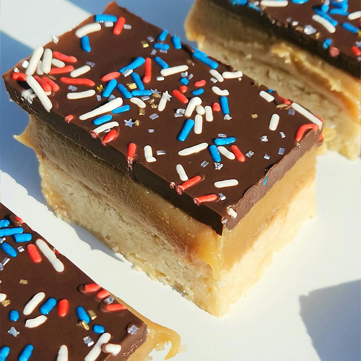 Red, White, & Blue Millionaires Shortbread Tray by Shortbread Society - Alternate image 2