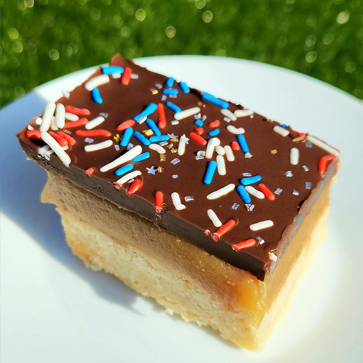 Red, White, & Blue Millionaires Shortbread Tray by Shortbread Society - Alternate image 1