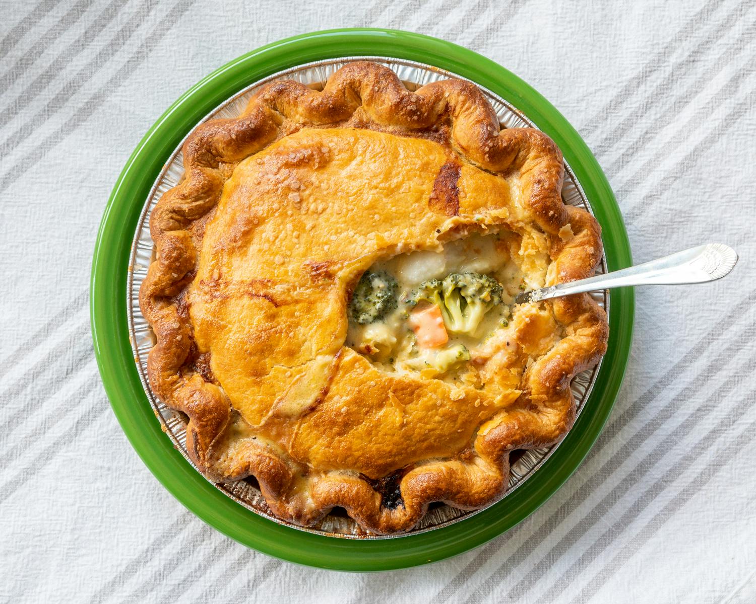 Broccoli Cheddar Pot Pie by Pots & Pans Pie Company
