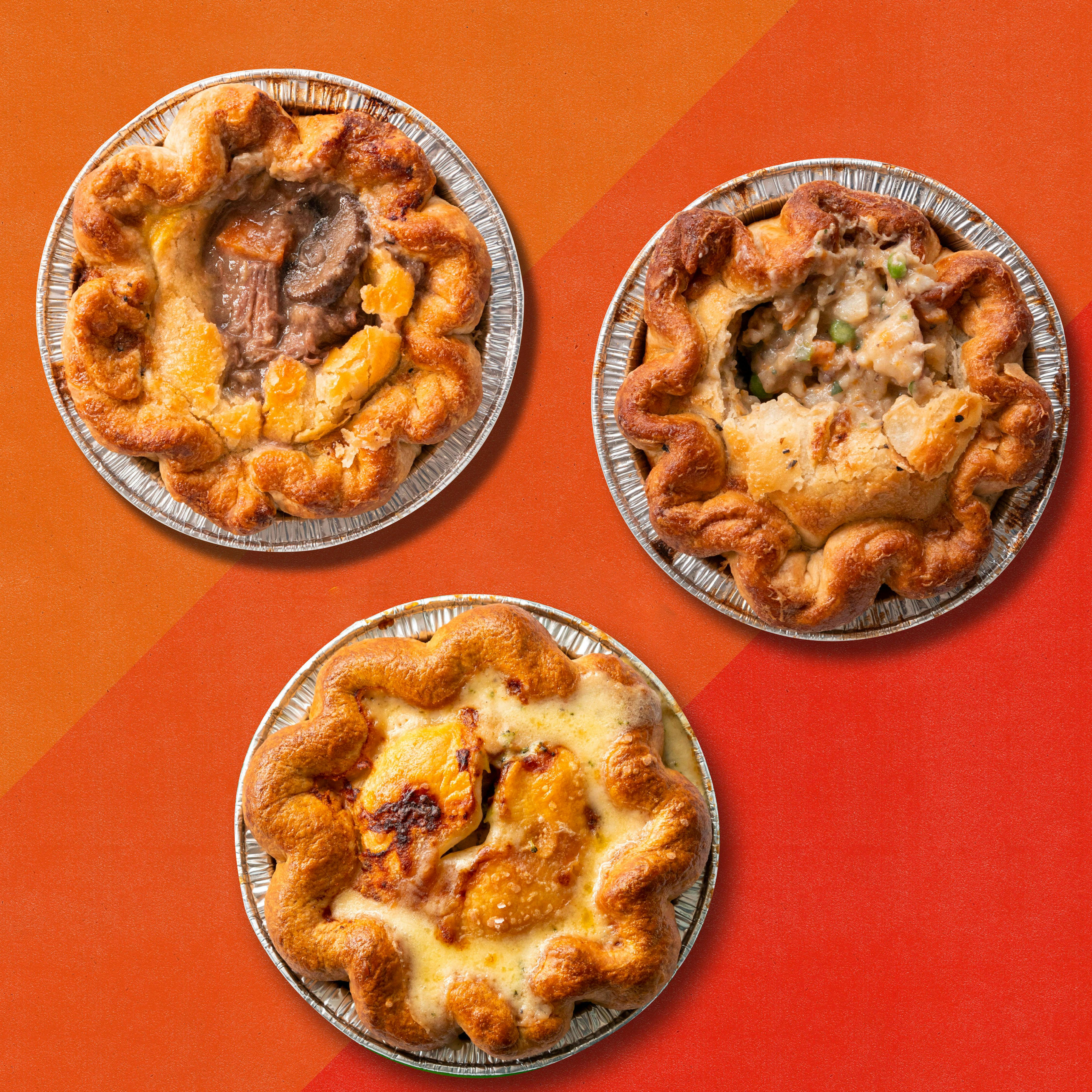Savory Mini Pot Pie Sampler - 3 Pack by Pots & Pans Pie Company