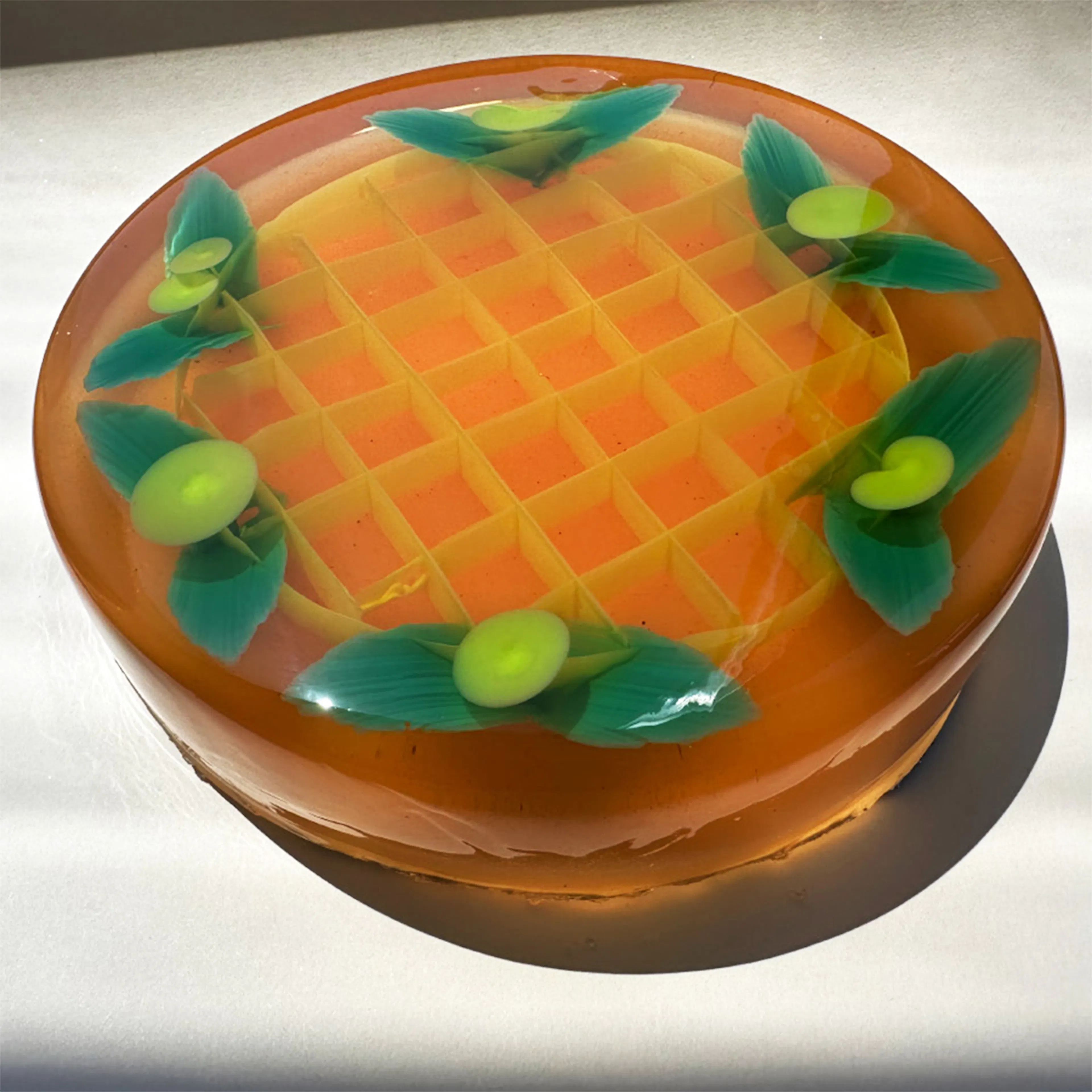 Non-Boozy "The POG" Passionfruit Orange & Guava Jelly Cake by Solid Wiggles