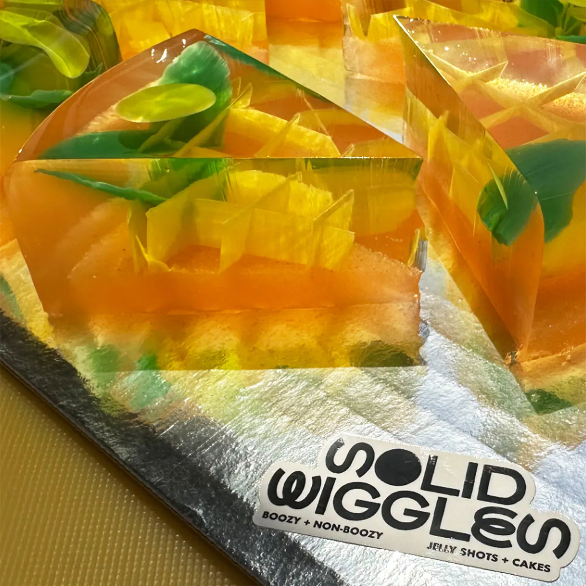 Non-Boozy "The POG" Passionfruit Orange & Guava Jelly Cake by Solid Wiggles - Alternate image 1