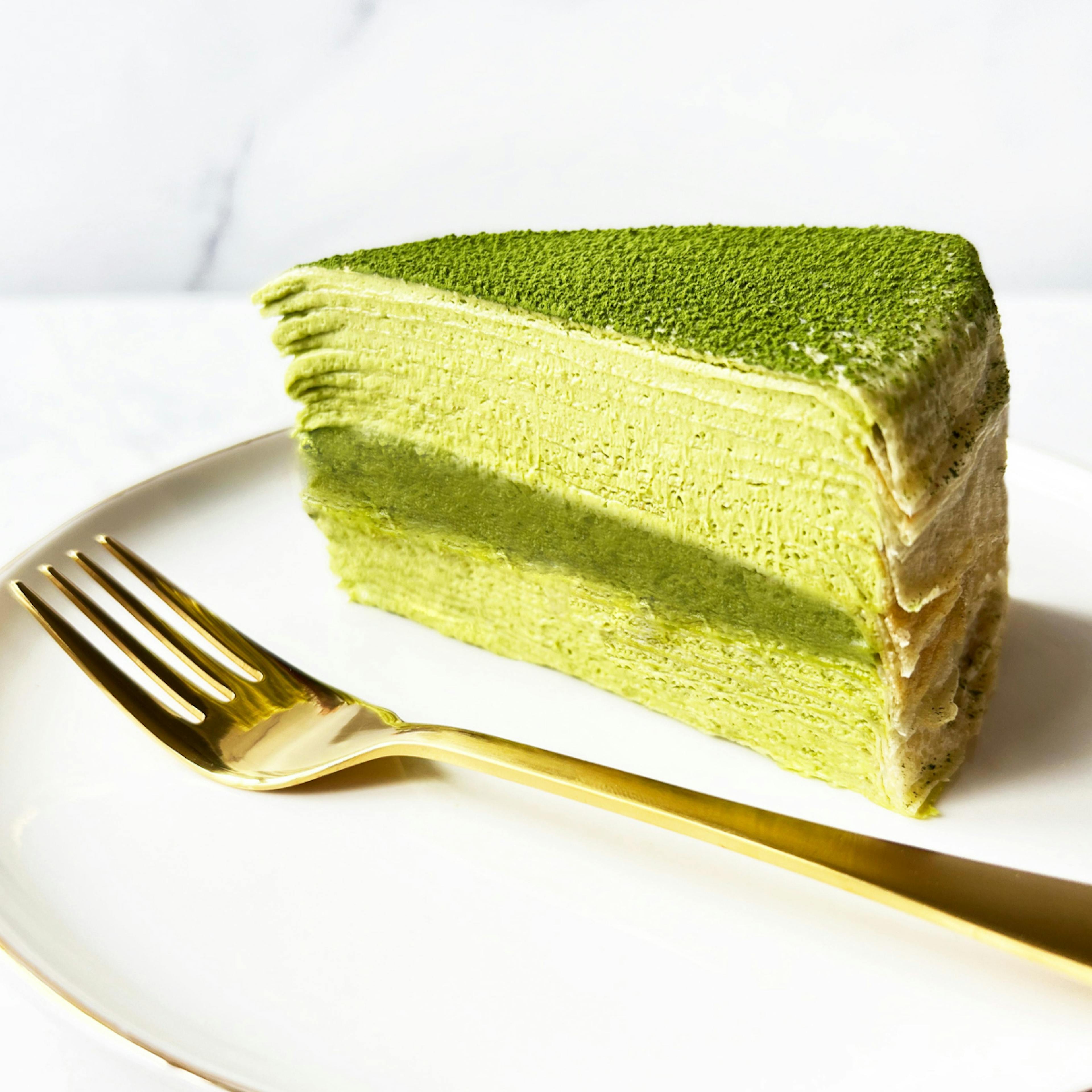 Pandan Matcha Mille Crêpe Cake by Lady Wong Patisserie - Alternate image 2