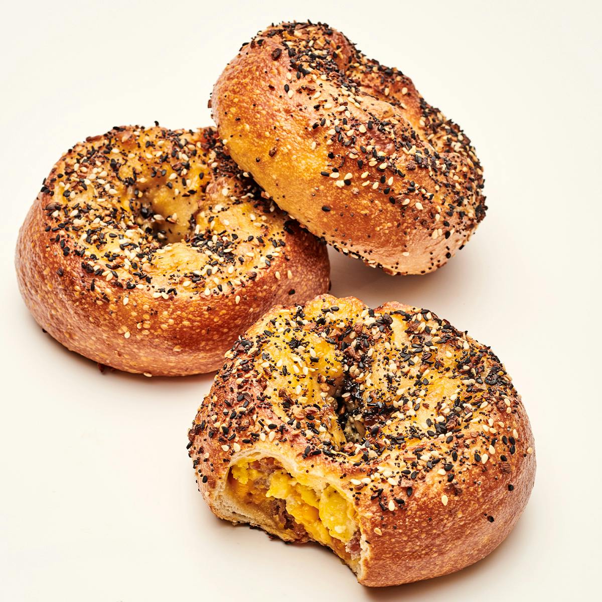 Vegan Sausage, Egg & Cheese Stuffed Bagels - 6 Pack by Moonrise Bagels - Alternate image 2