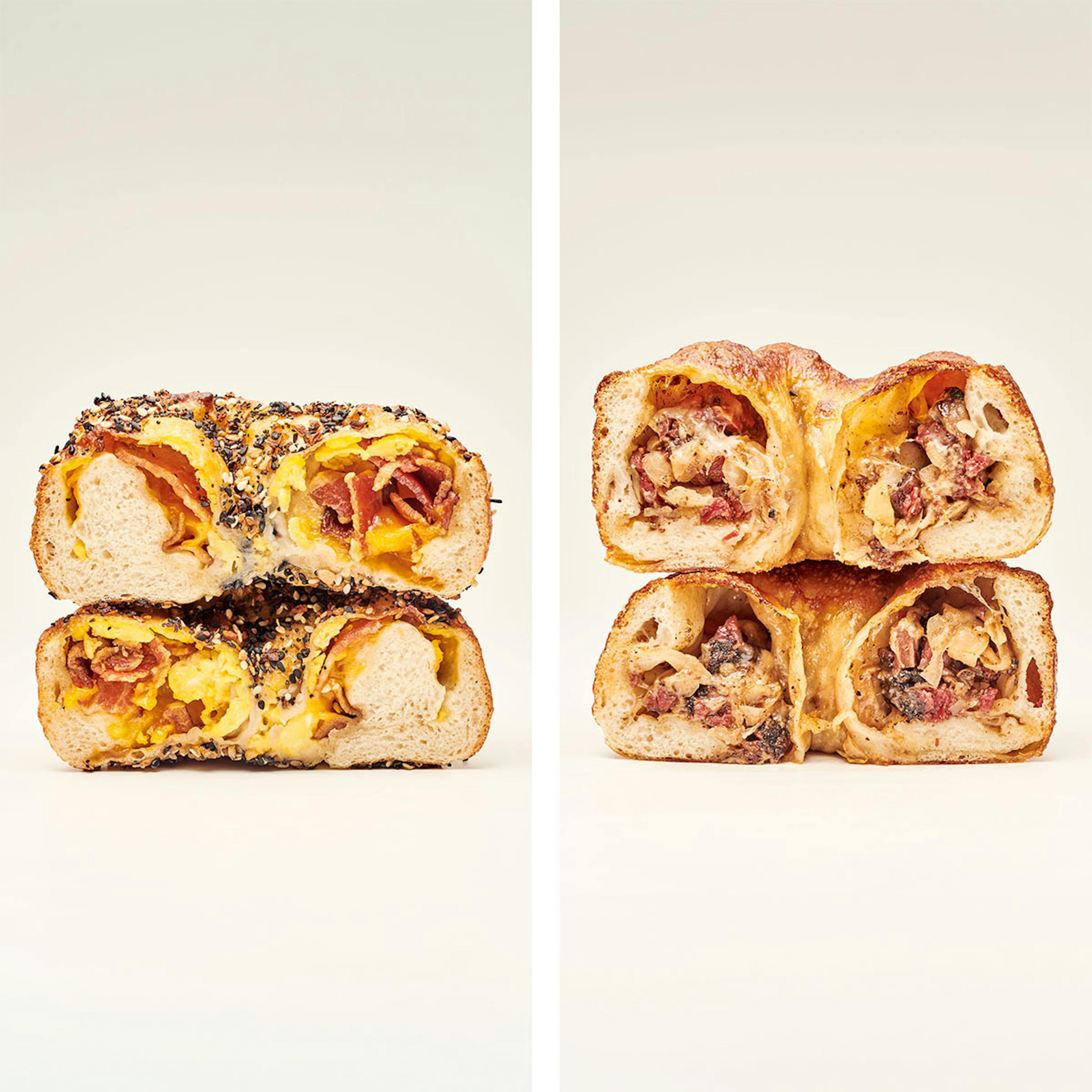 Stuffed Bagels Best Seller - 6 Pack by Moonrise Bagels