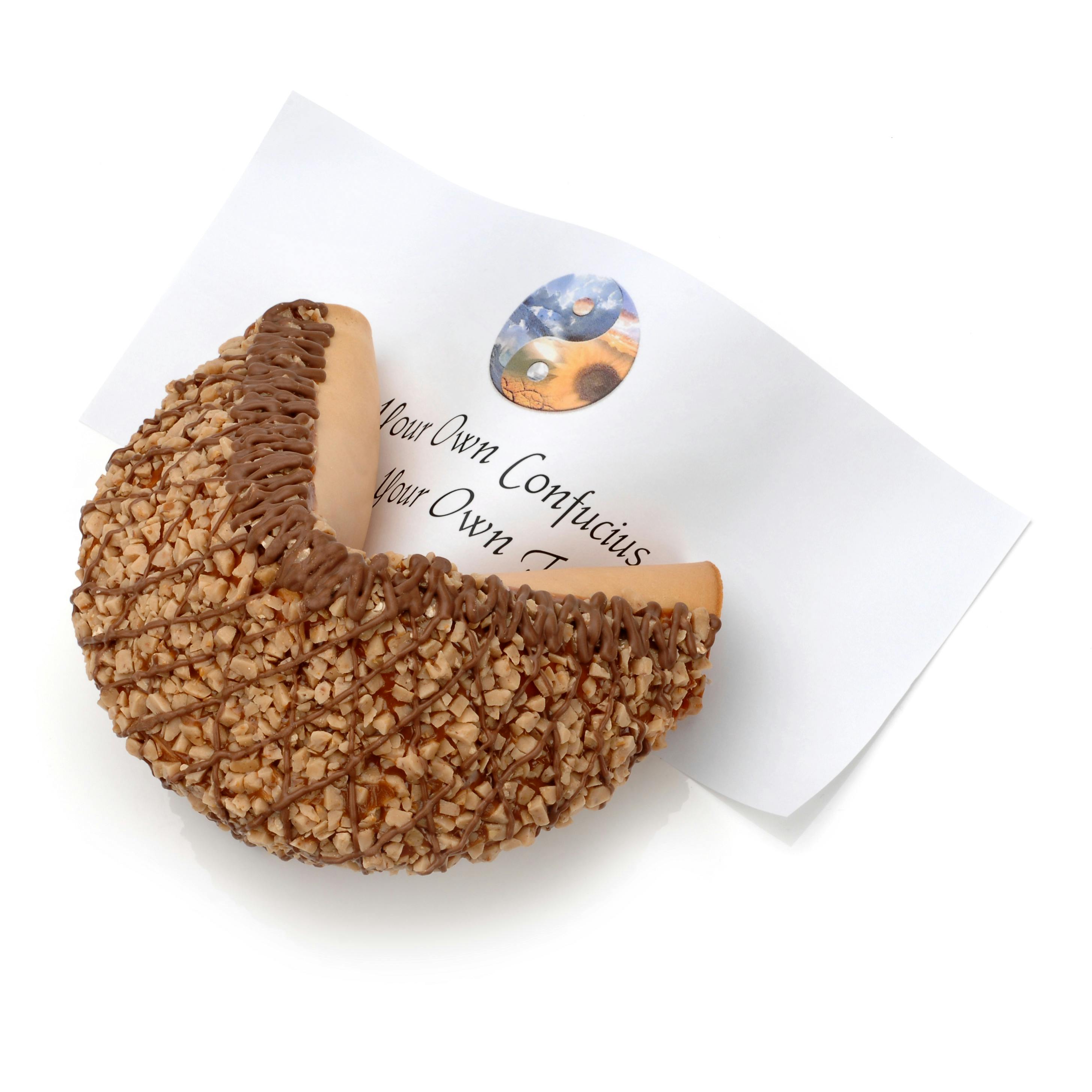JUMBO Caramel Toffee Chocolate Fortune Cookie by Lady Fortunes