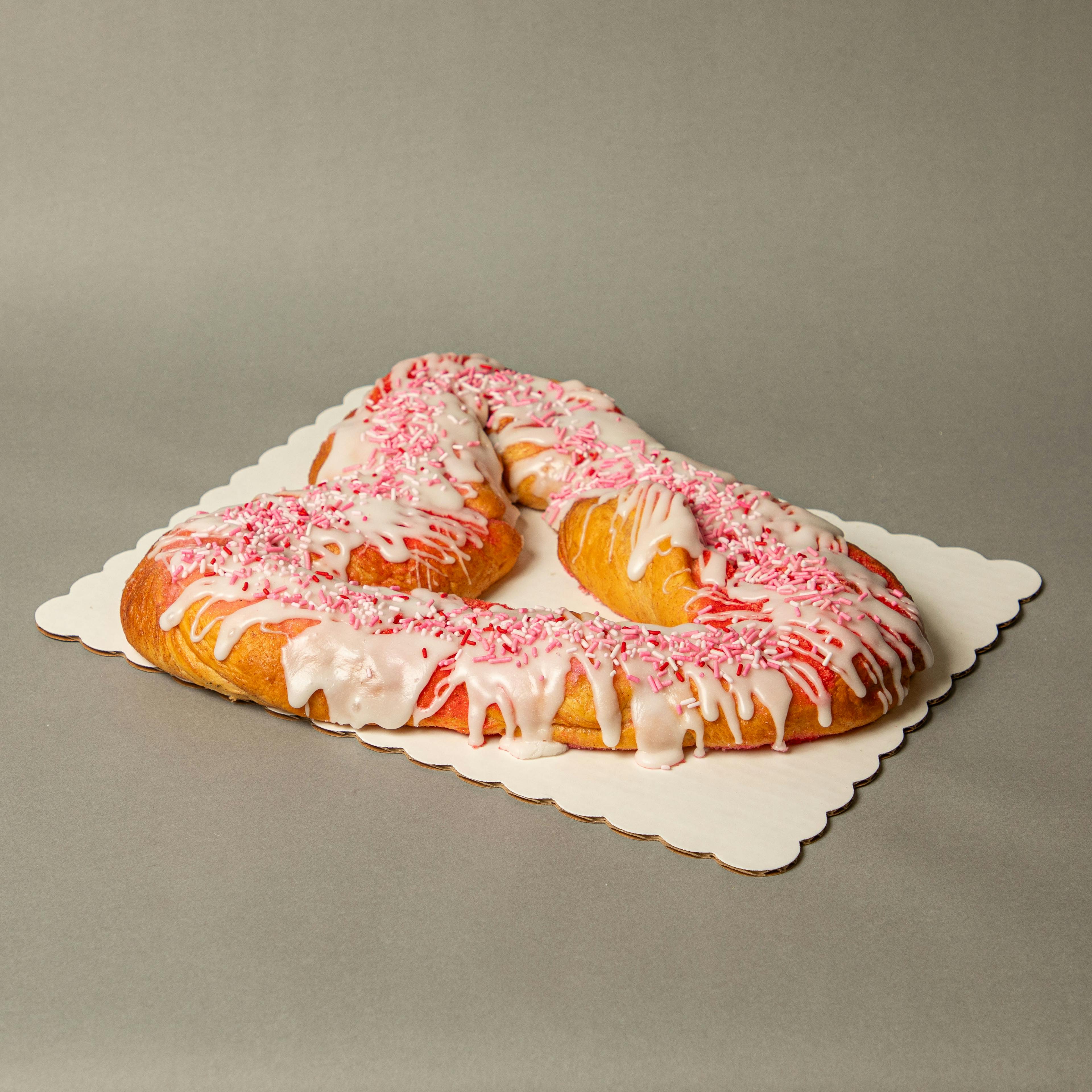 Heart-Shaped King Cake by Haydel's Bakery